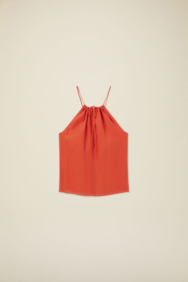 Pomandere Top con chiusura con laccio In Linea