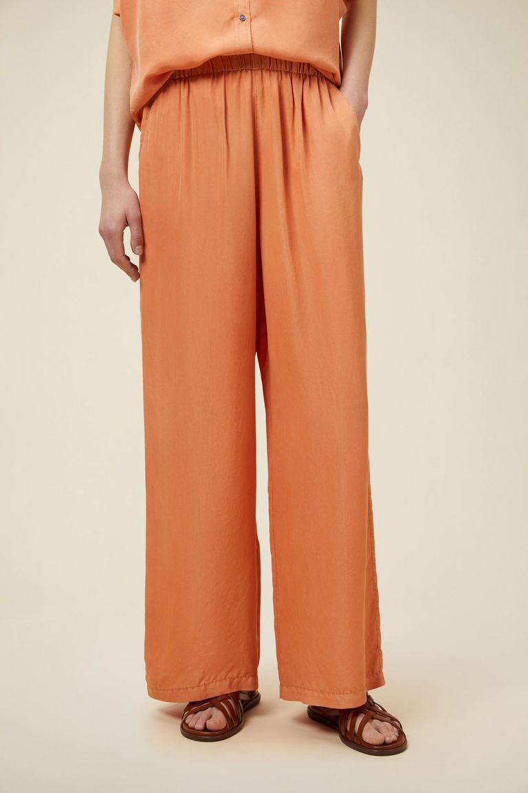 Pomandere Pantalone ampio con elastico in vita, tinto naturalmente Nuovo