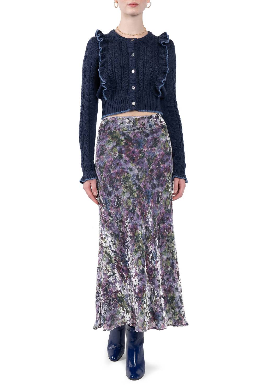 Luisa Beccaria Cardigan con volant Convenienza