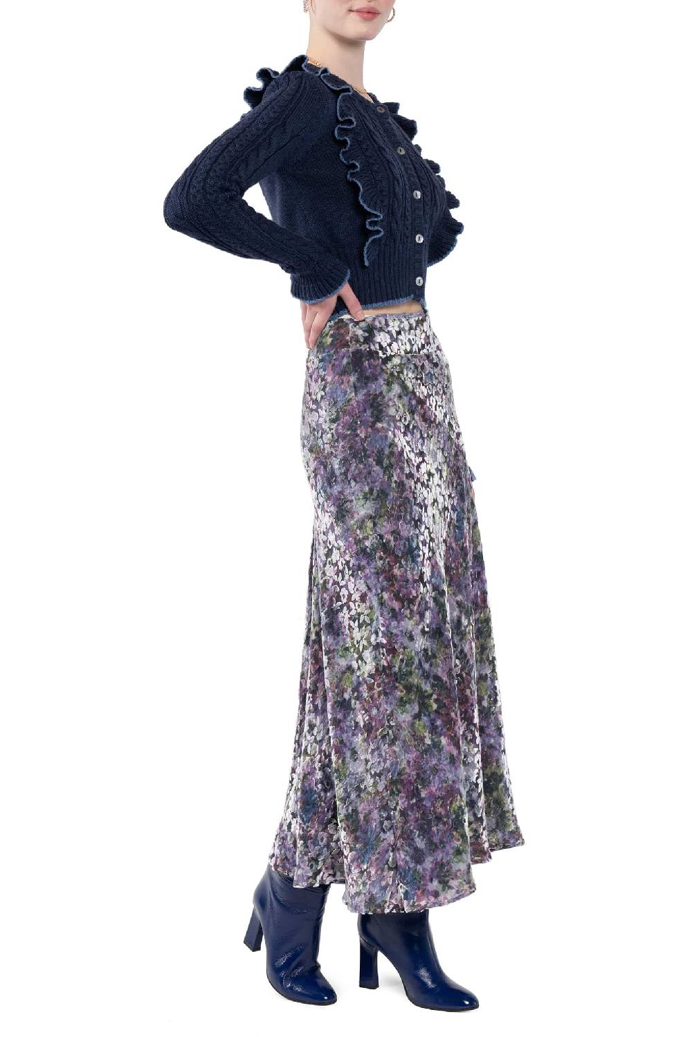 Luisa Beccaria Cardigan con volant Convenienza