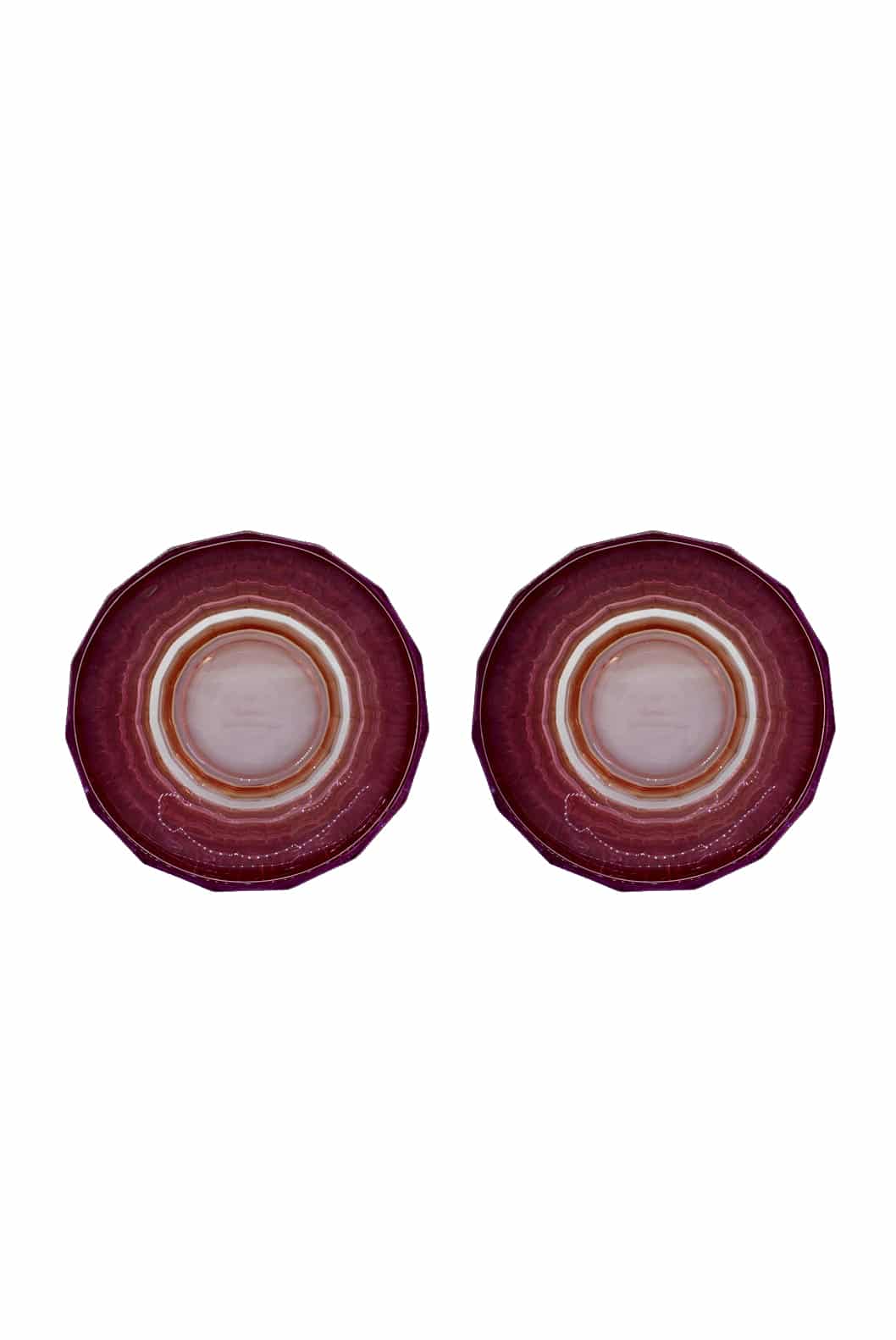 Luisa Beccaria Shade Red To Pink Set Di Due Bicchieri Grandi Duccio Con Base Offerte