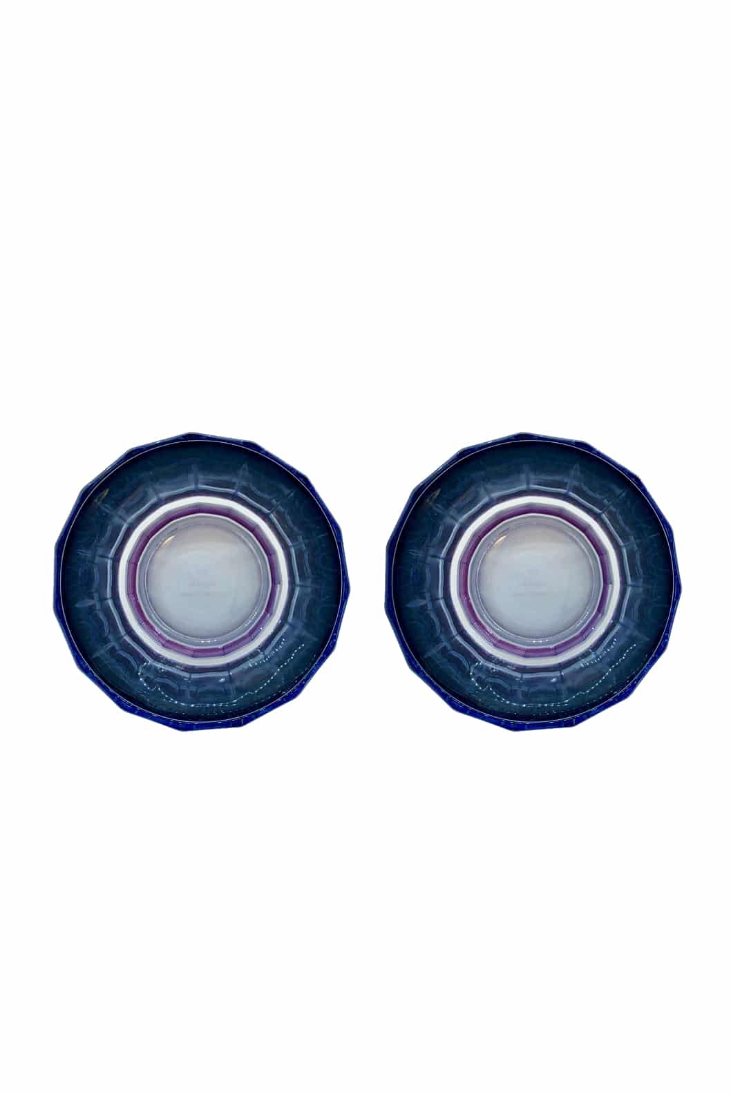 Luisa Beccaria Shade Purple To Blue Set Di Due Bicchieri Duccio Piccoli Con Base Vendite Flash