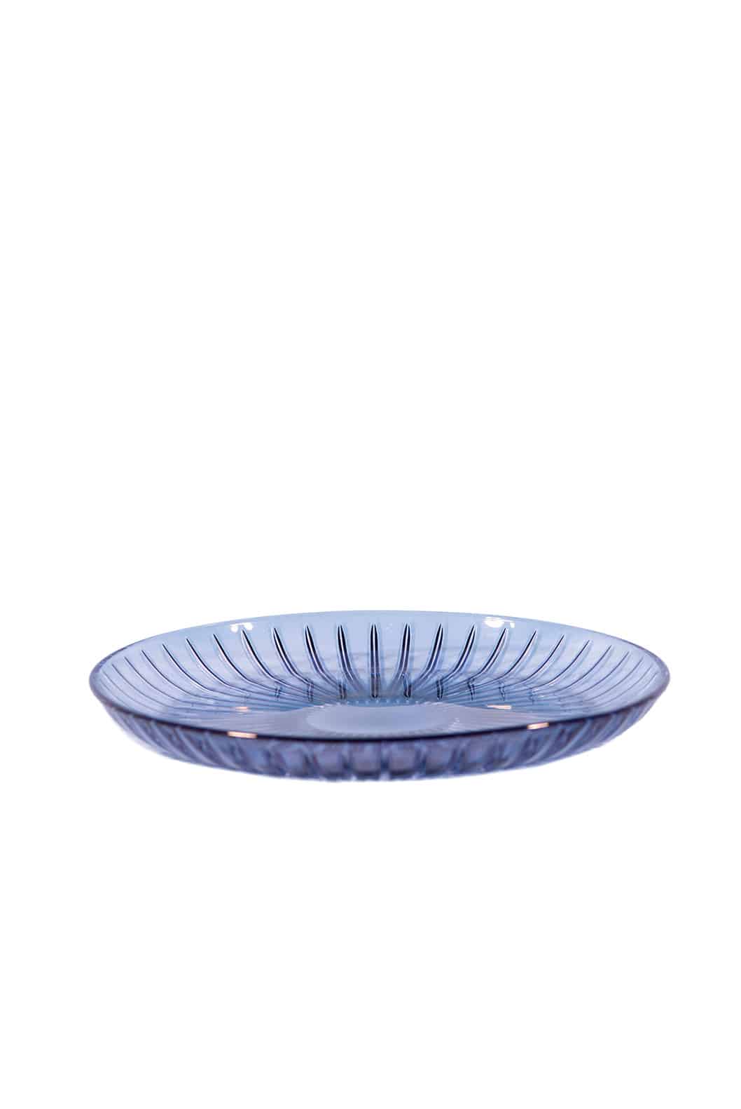 Luisa Beccaria Set Di Due Piatti Di Frutta Di Vetro Blu In Saldo
