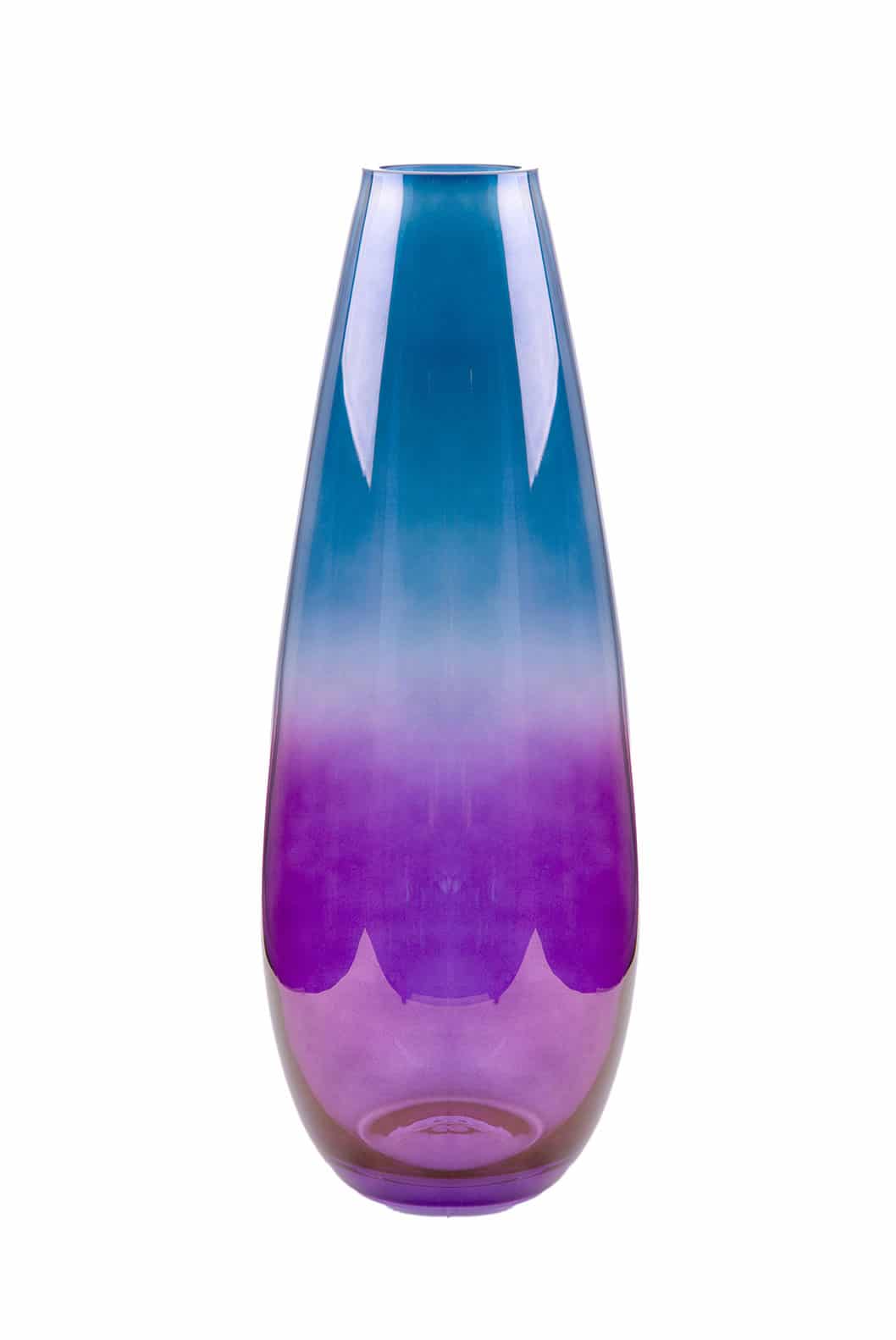 Luisa Beccaria Shade Purple To Blue Drop Vaso In Linea