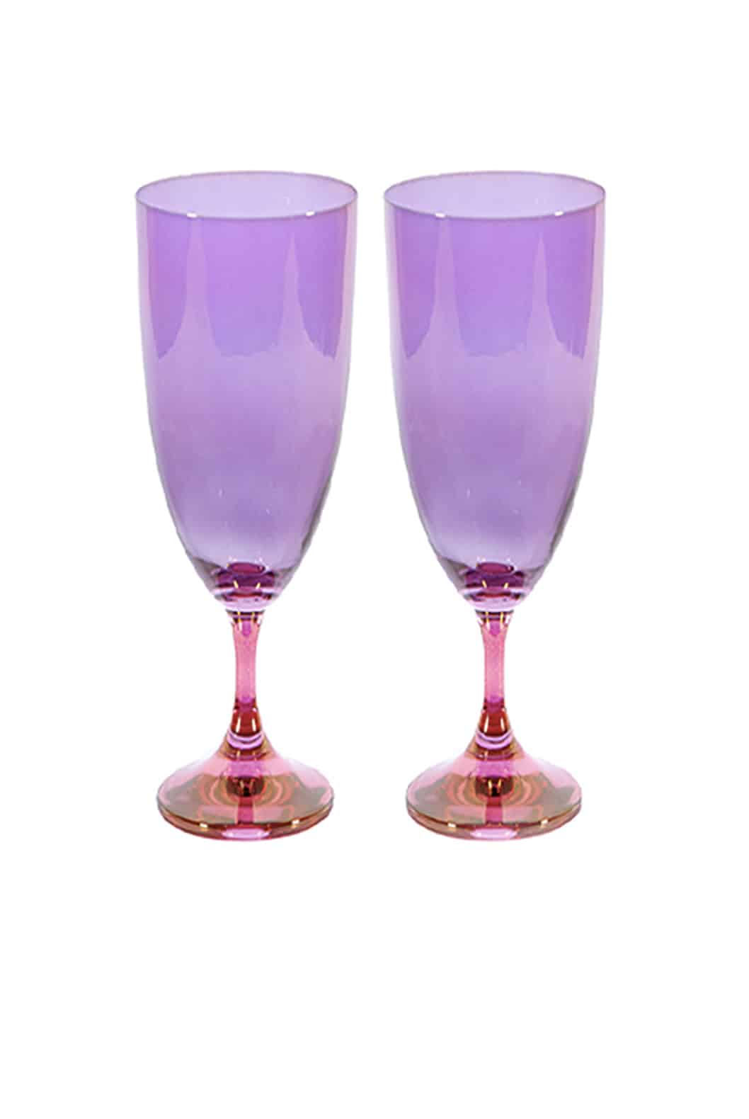 Luisa Beccaria Shade Pink To Purple Set di due flauti Promozione