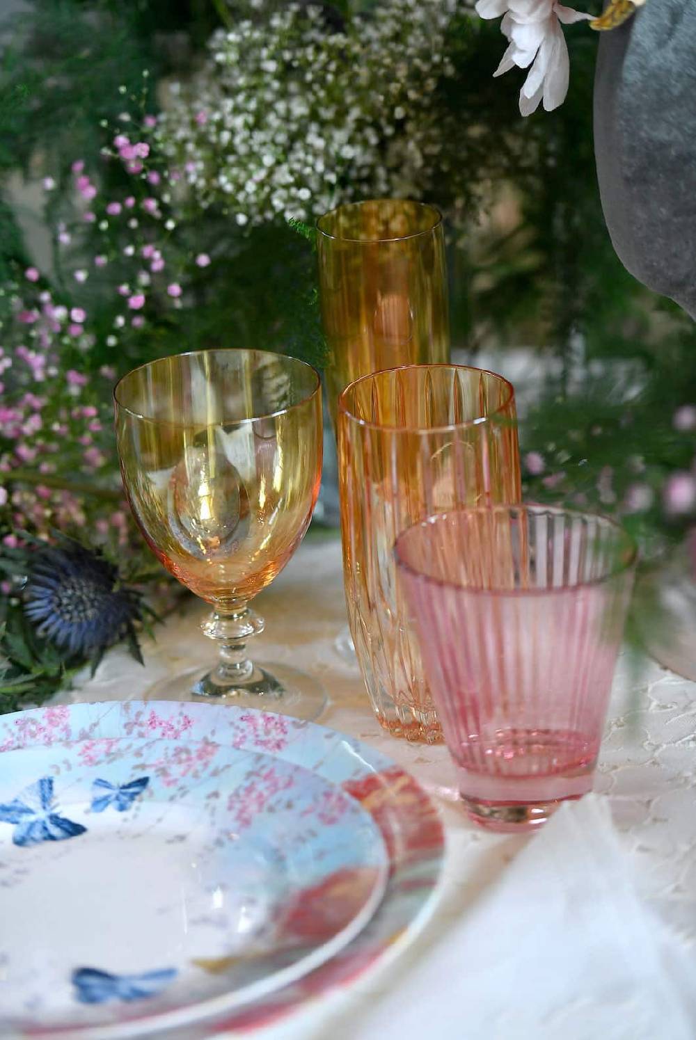 Luisa Beccaria Ambra Set Di Due Bicchieri Flauto Roseo Qualità Garantita