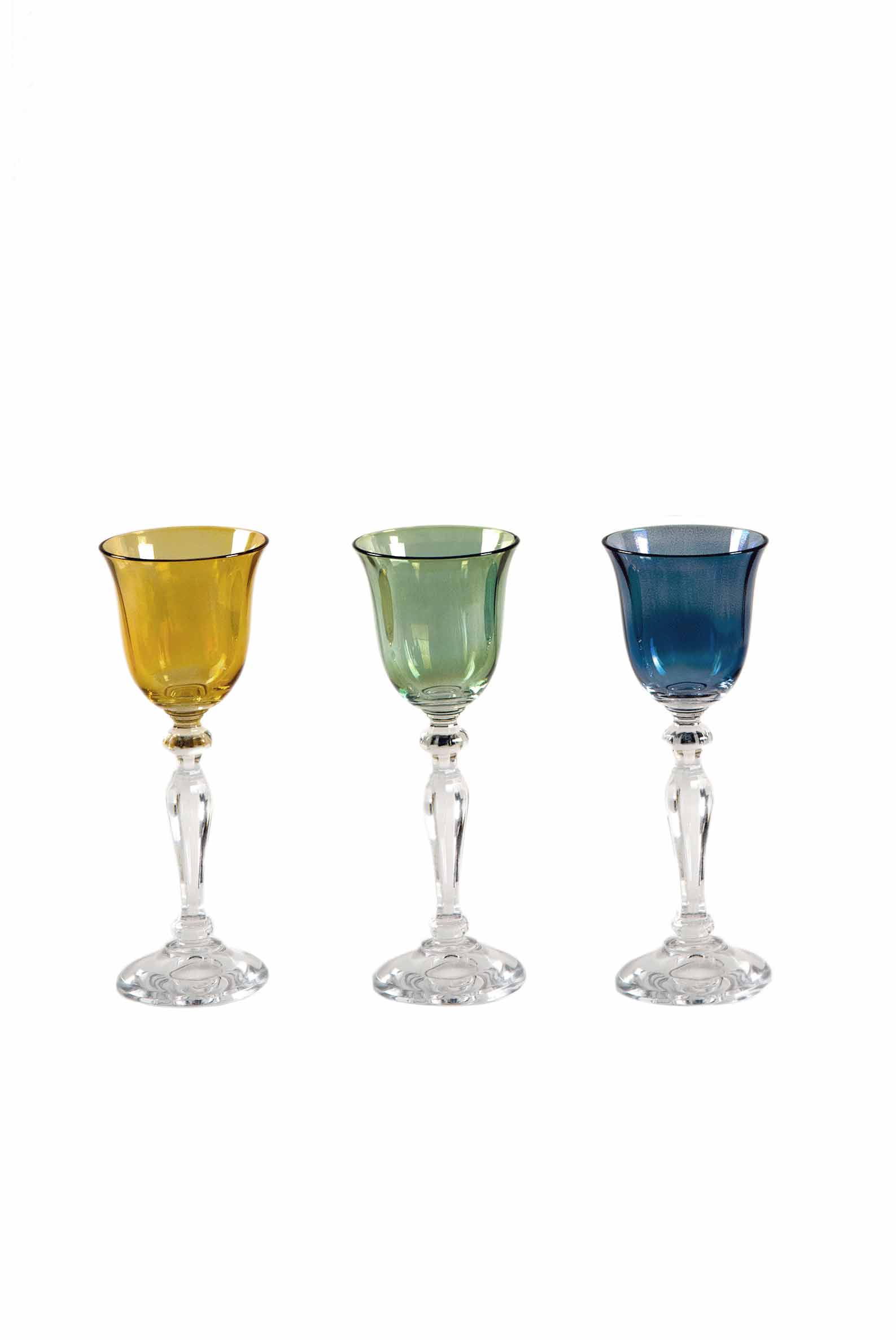 Luisa Beccaria Set Di Sei Colpi Blu, Giallo, Verde Negozi Online