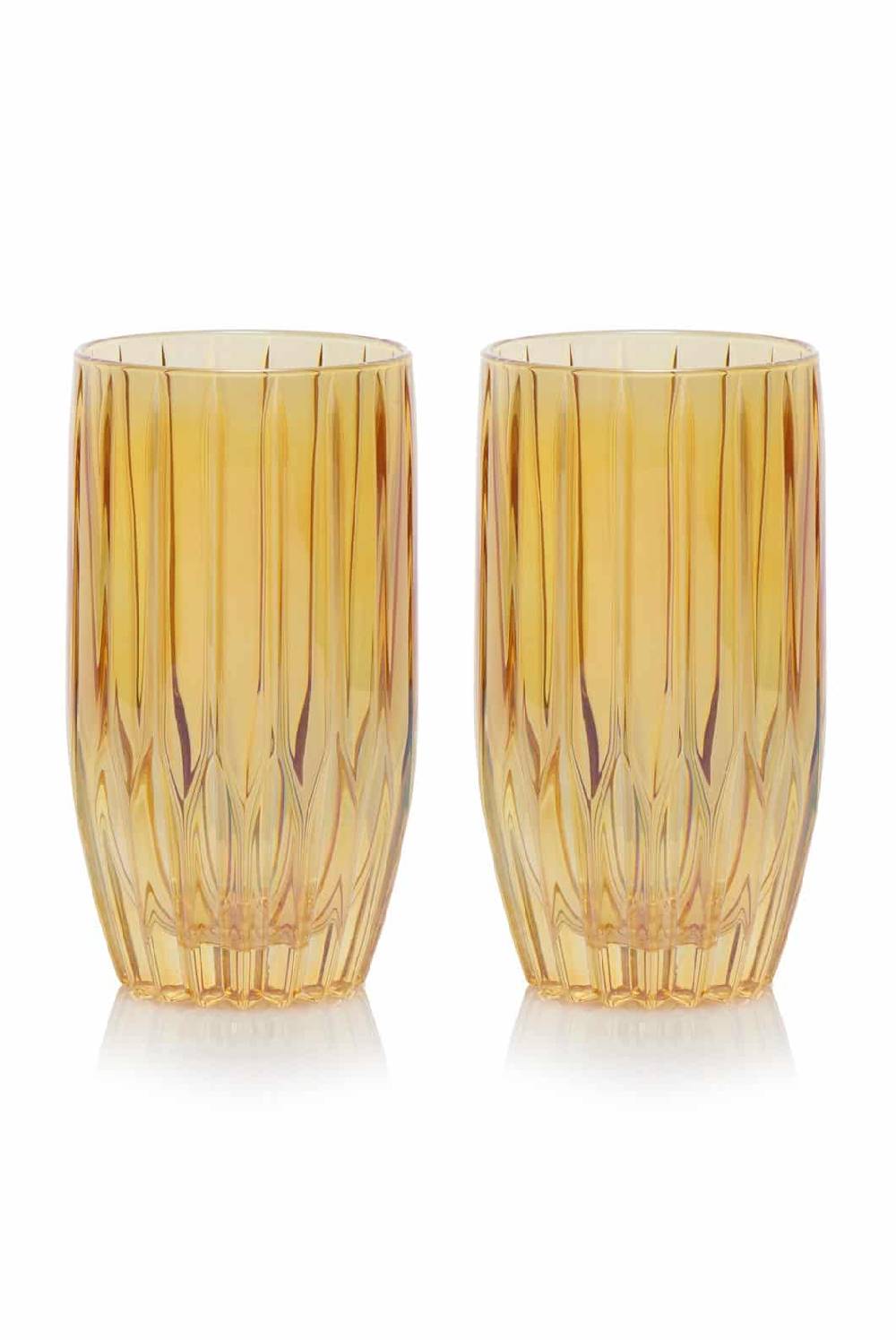 Luisa Beccaria Ambra Set Di Due Bicchieri Tumbler Grandi Promozione Limitata