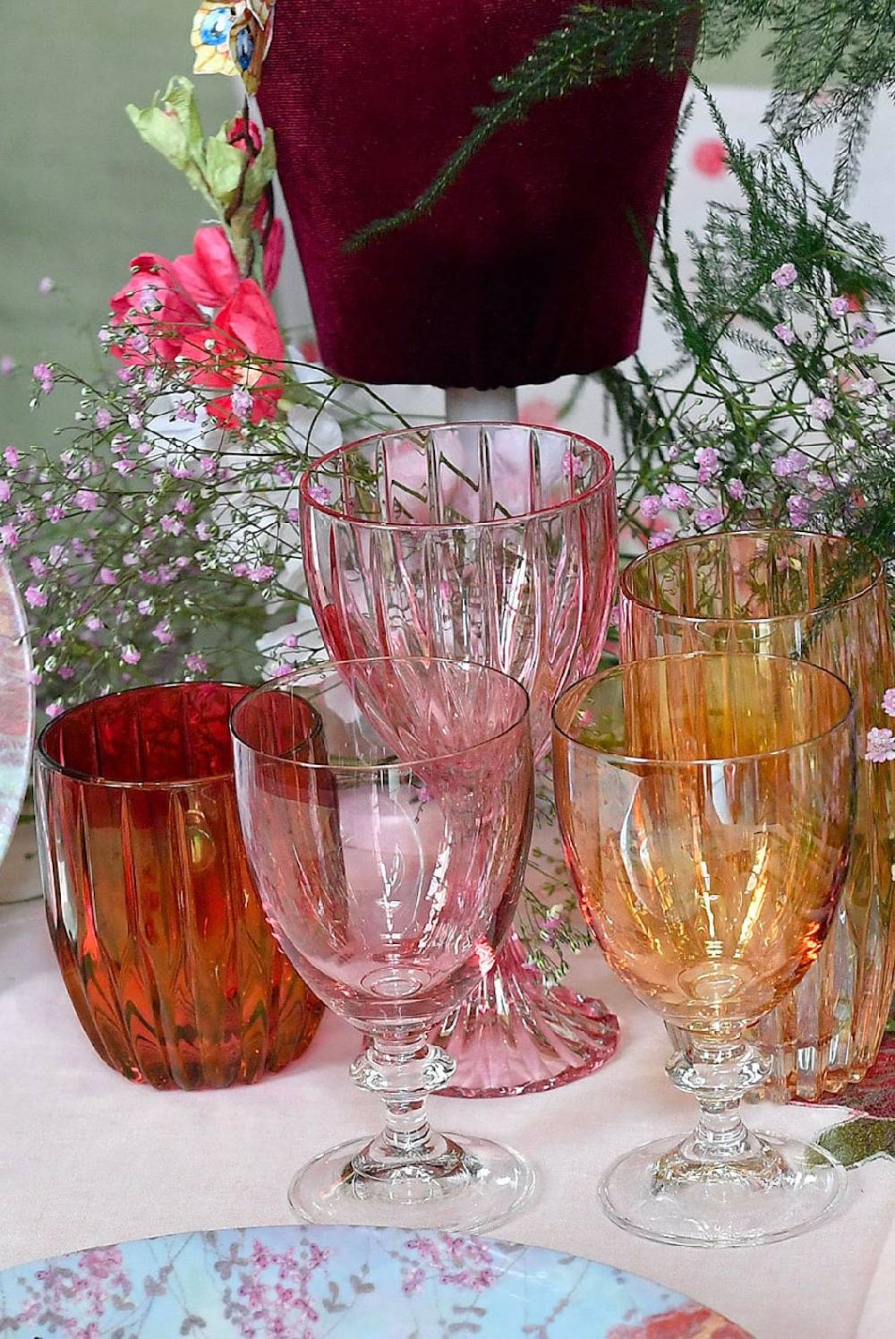 Luisa Beccaria Set Rosso Di Due Piccoli Bicchieri Tumbler Convenienza