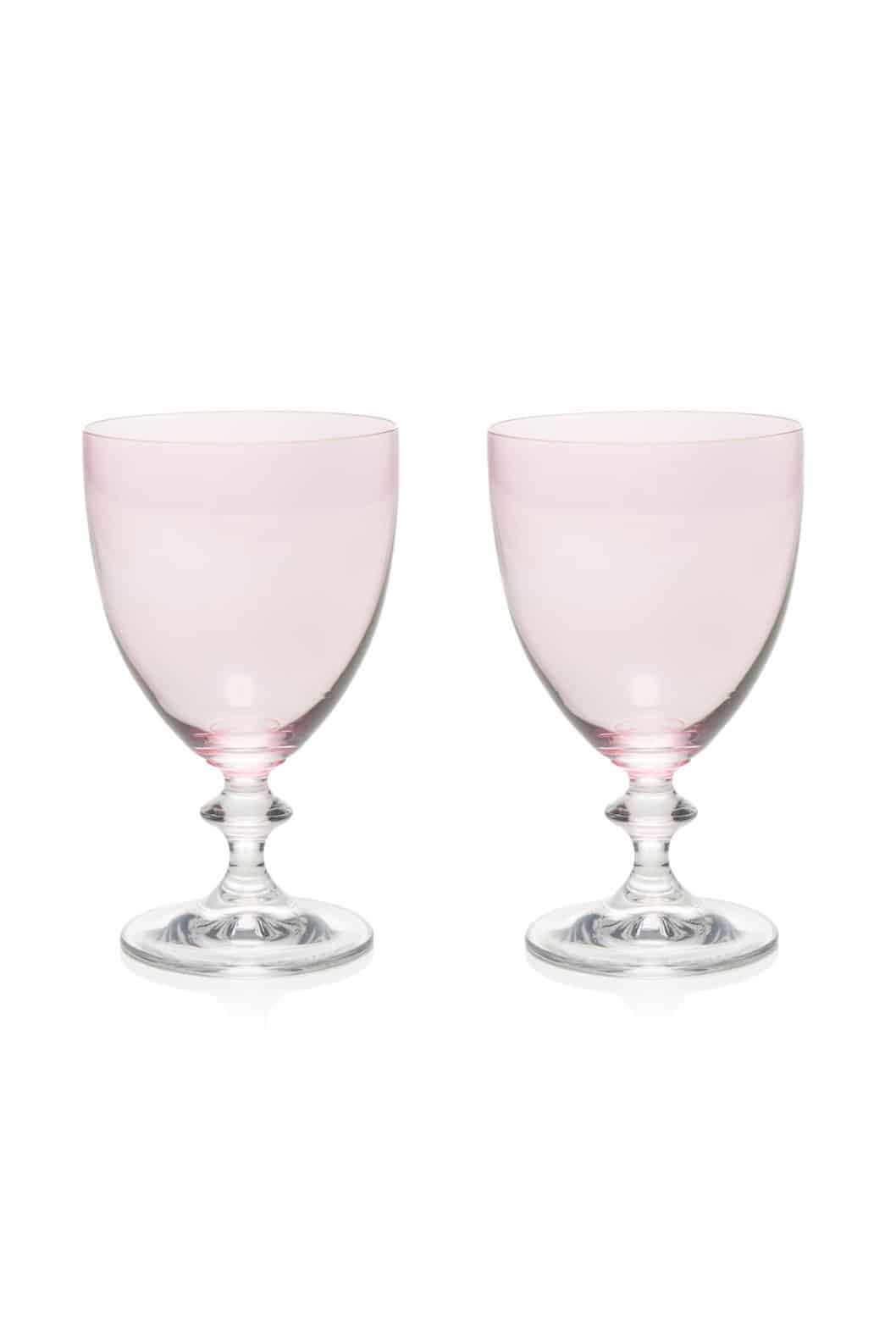 Luisa Beccaria Set Rosa Di Due Bicchieri Di Vino Rosato Vendita Economica