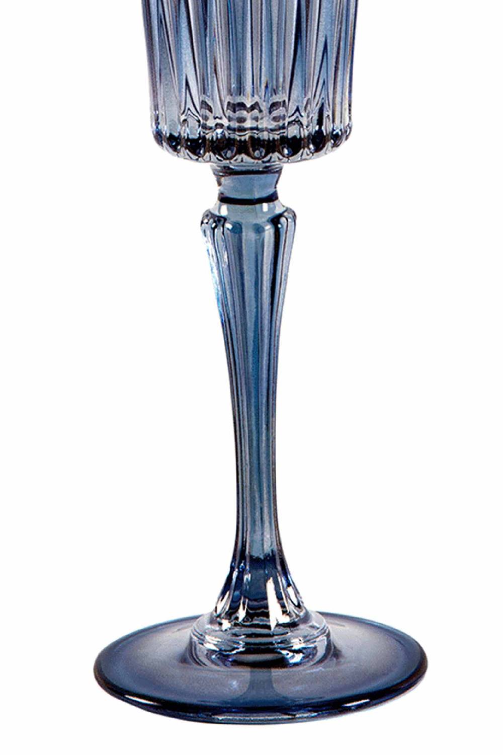 Luisa Beccaria Ombra dal blu al verde Set di due bicchieri Domina Flute In Saldo