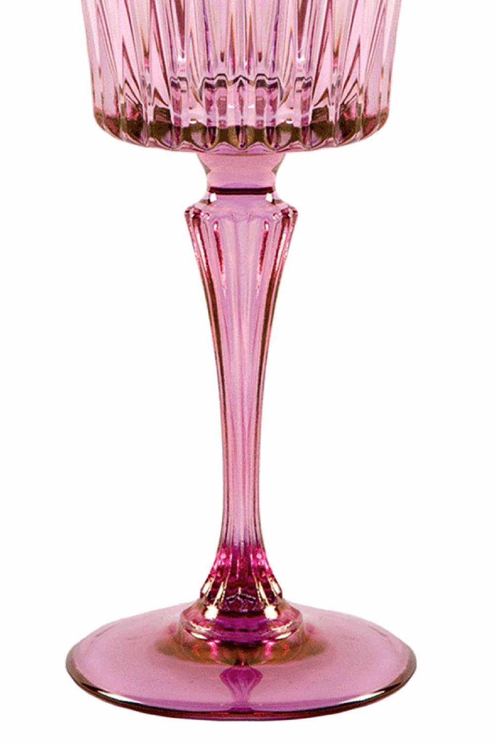 Luisa Beccaria Sfumatura dal rosa al viola Set di due bicchieri d'acqua Domina Italy