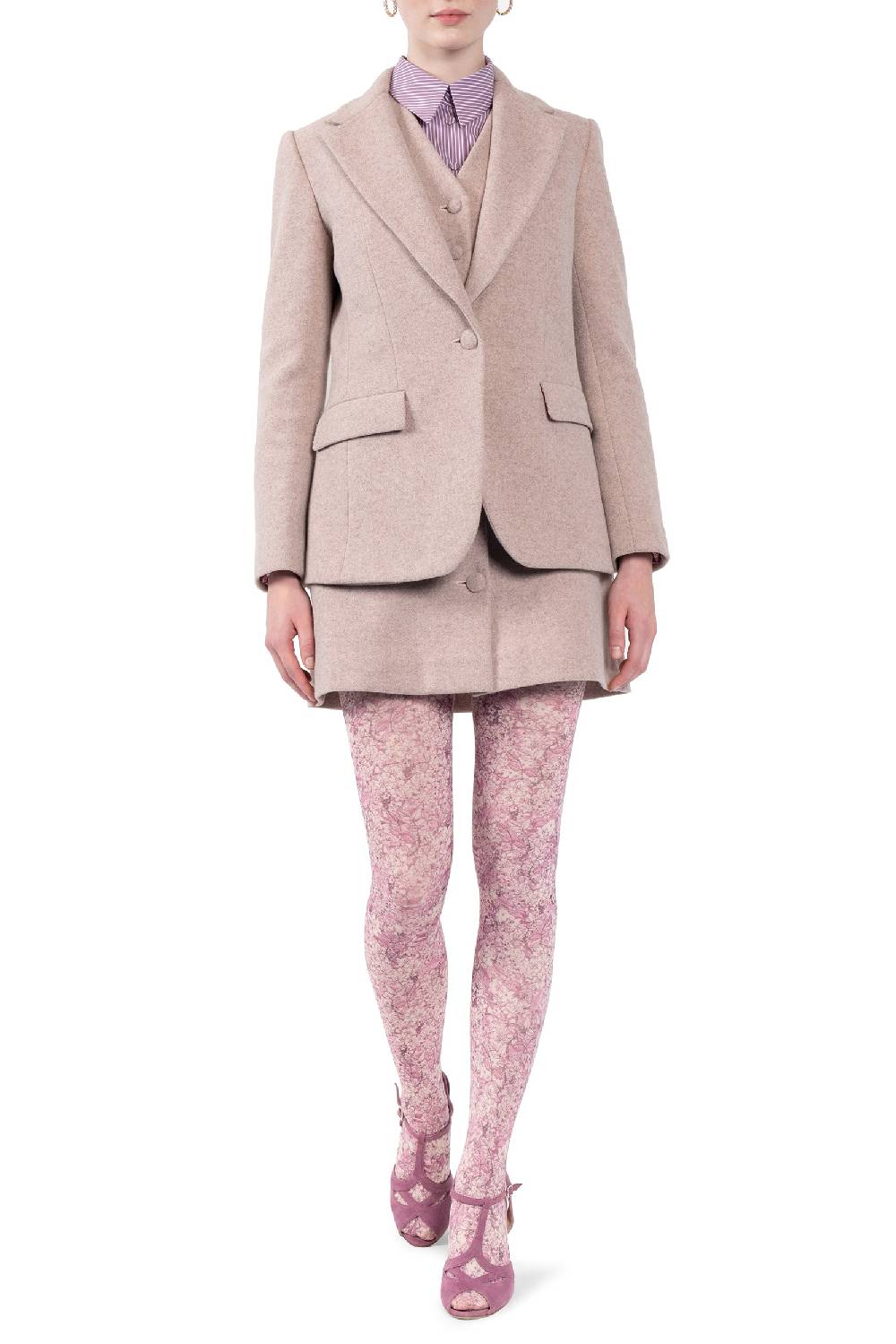 Luisa Beccaria Giacca Blazer in Lana Italia