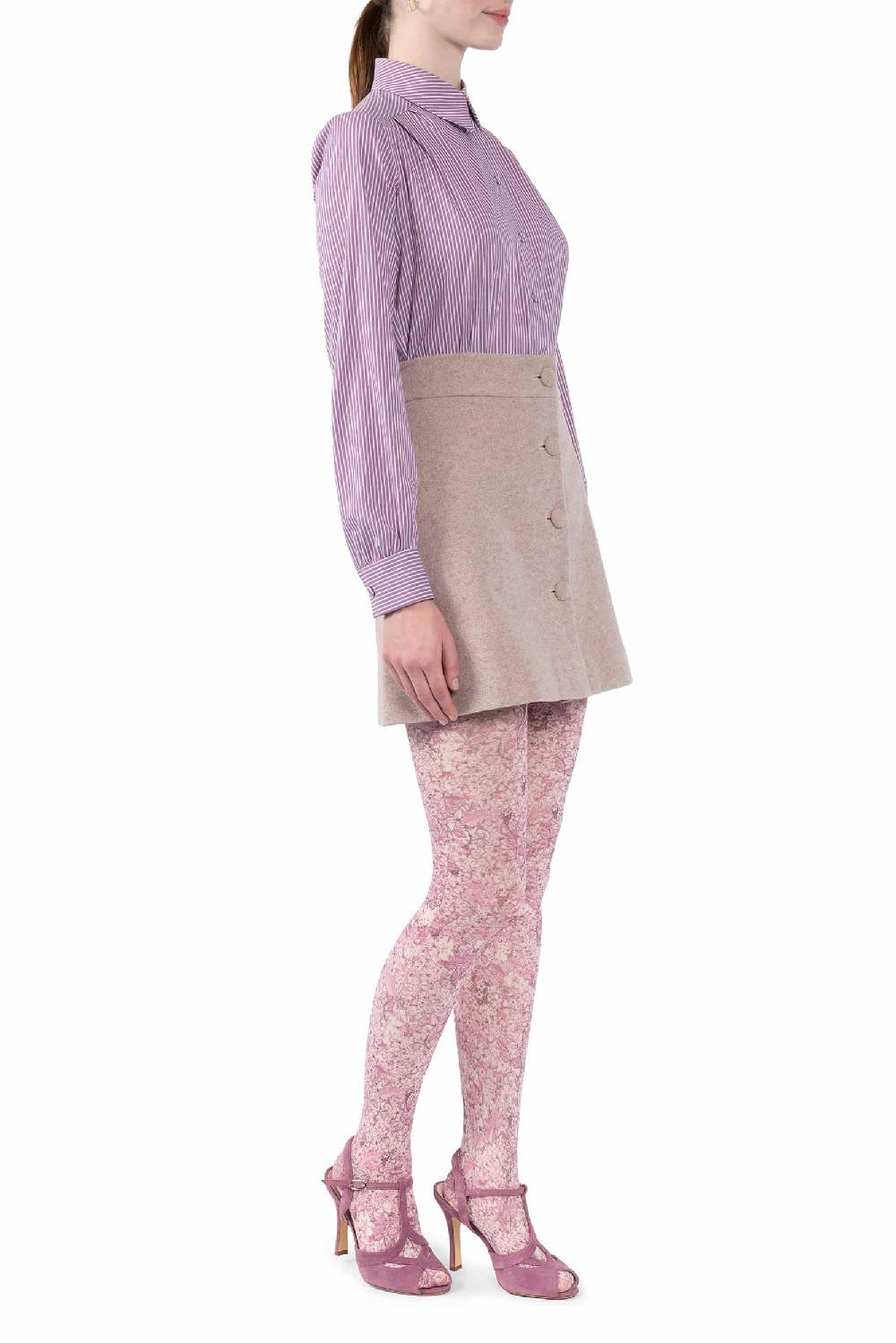 Luisa Beccaria Camicia in cotone a righe Nuovo