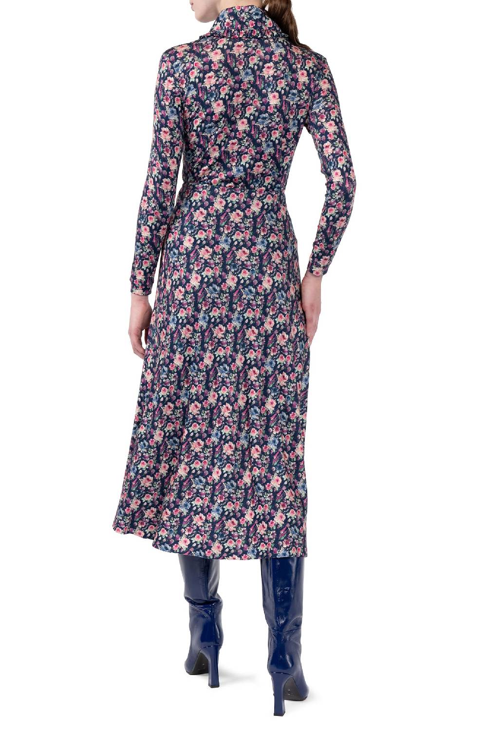 Luisa Beccaria Polo in jersey con stampa floreale micro Negozi Online