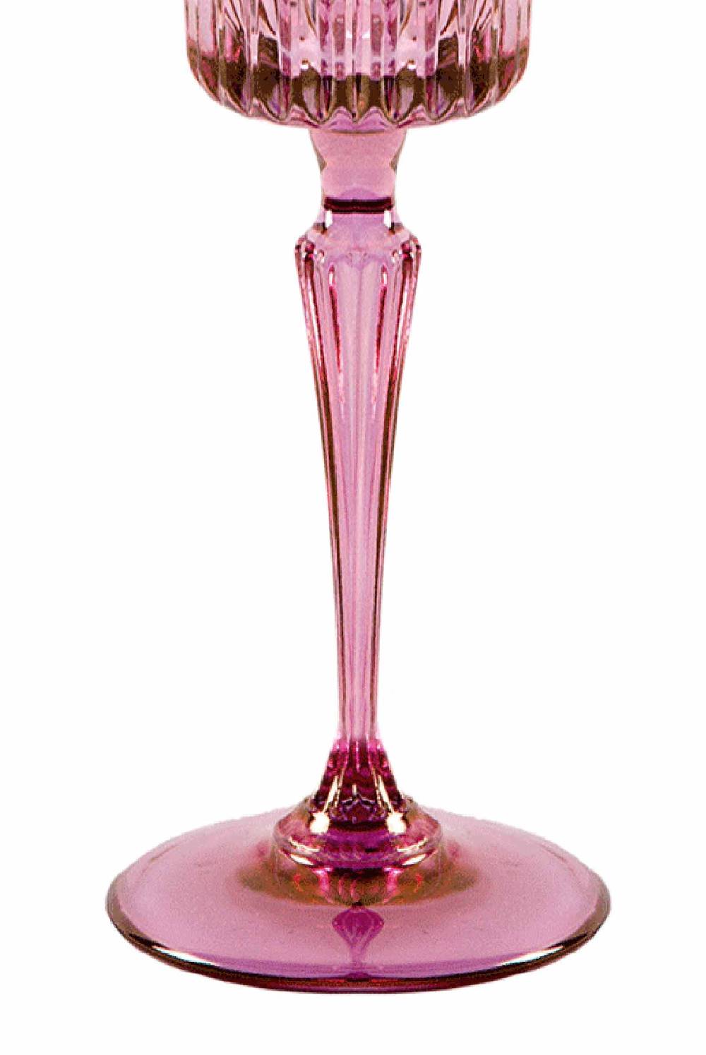 Luisa Beccaria Tonalità dal rosa al viola Set di due bicchieri Domina Flute Shopping Online