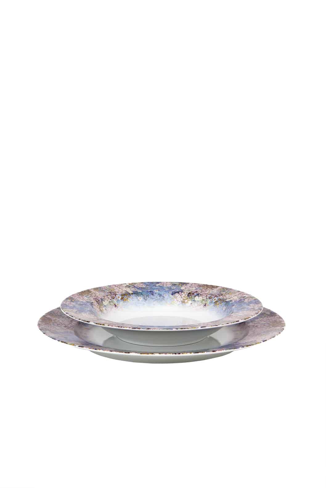 Luisa Beccaria Cherry Blossom Set Di Due Piatti Da Cena Presa