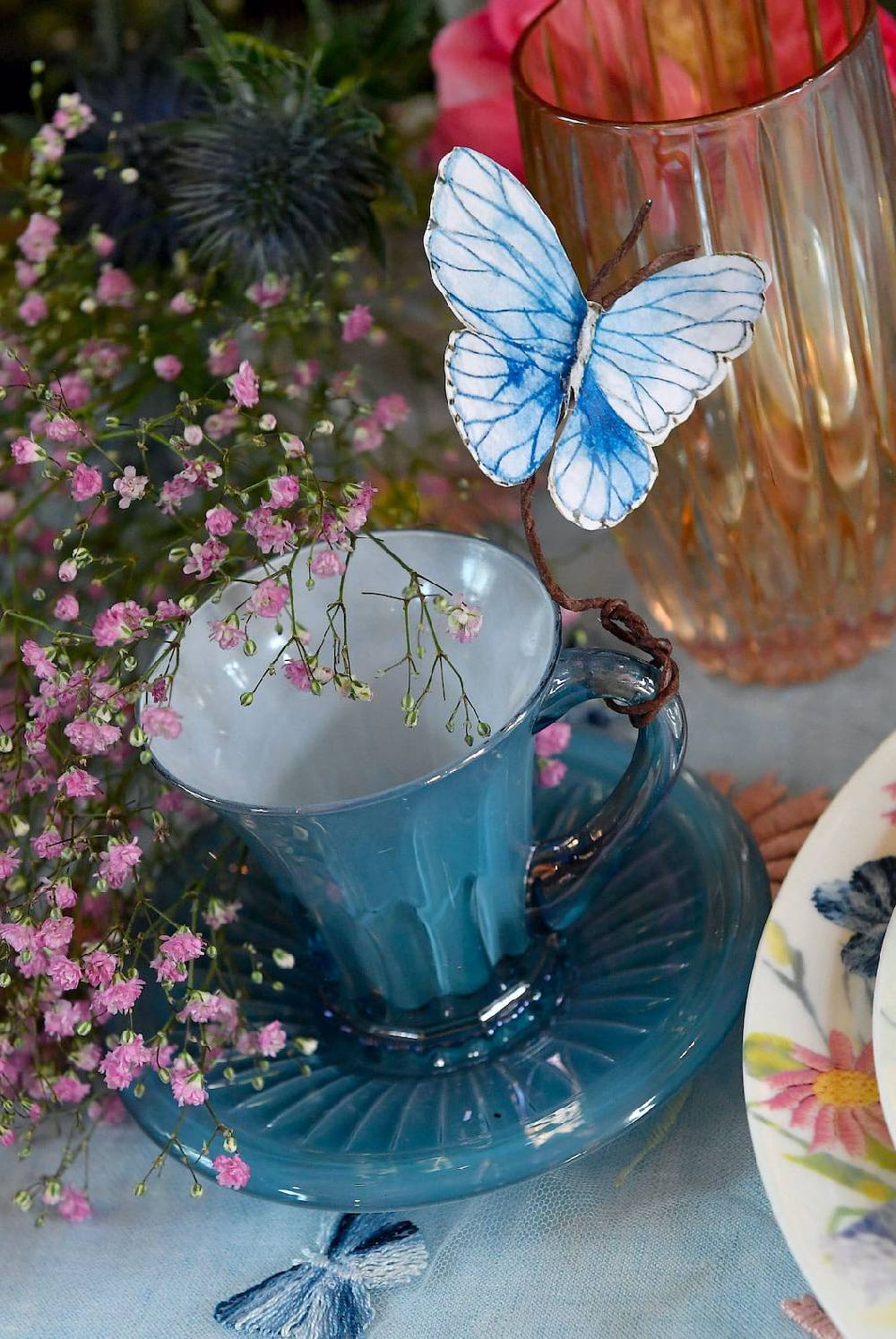 Luisa Beccaria Set Blu Di Due Tazze Da Caffè Doge Outlet