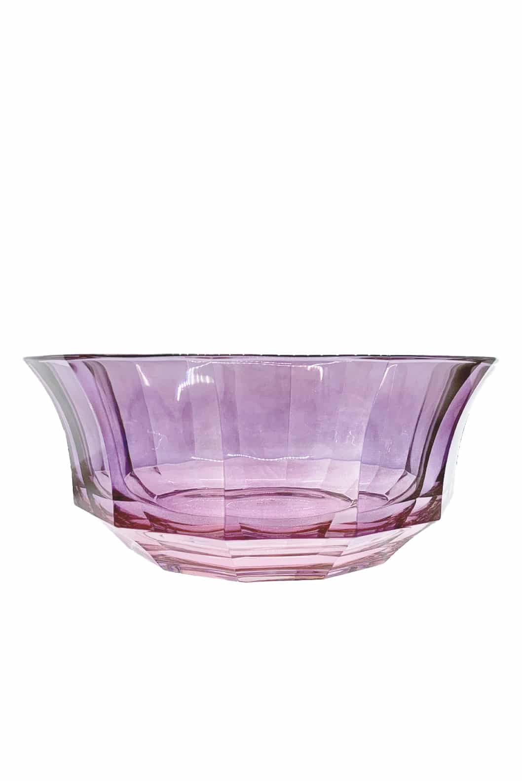 Luisa Beccaria Shade Pink To Purple Insalatiera Di Cristallo Sfaccettato Saldi