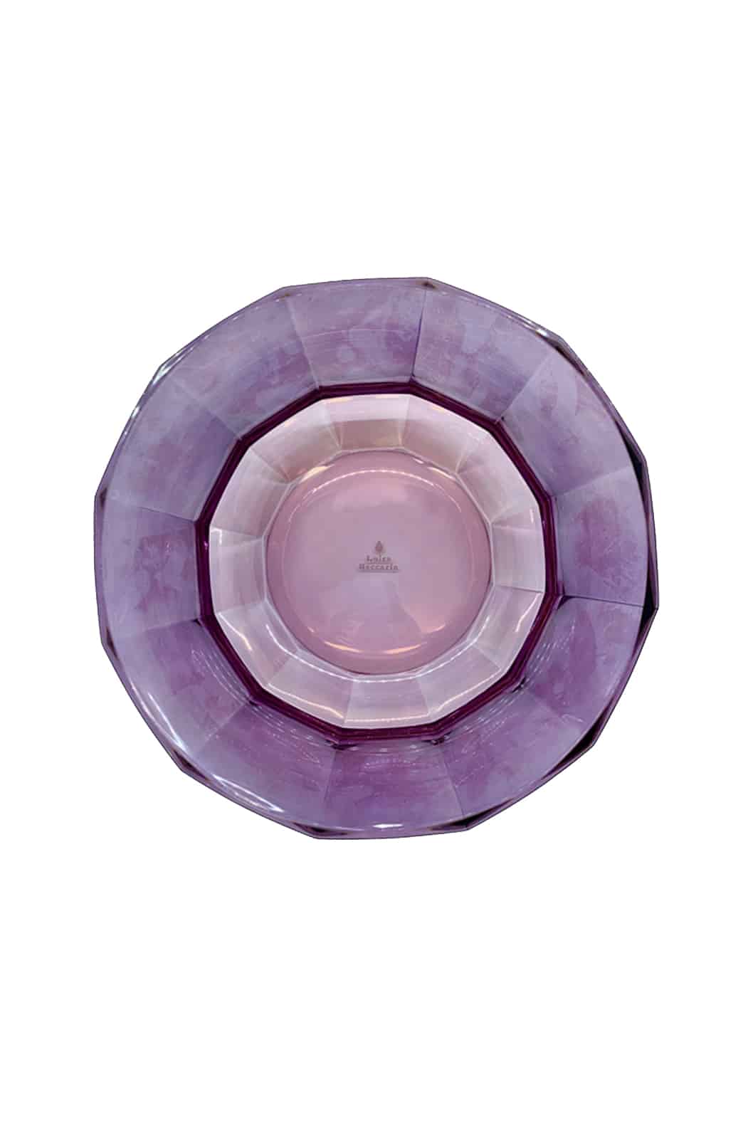 Luisa Beccaria Shade Pink To Purple Insalatiera Di Cristallo Sfaccettato Saldi
