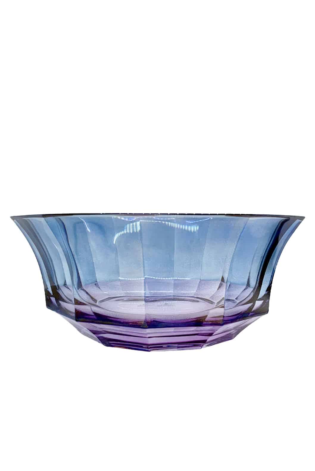 Luisa Beccaria Insalatiera Di Cristallo Sfaccettato Ombra Dal Viola Al Blu Offerte