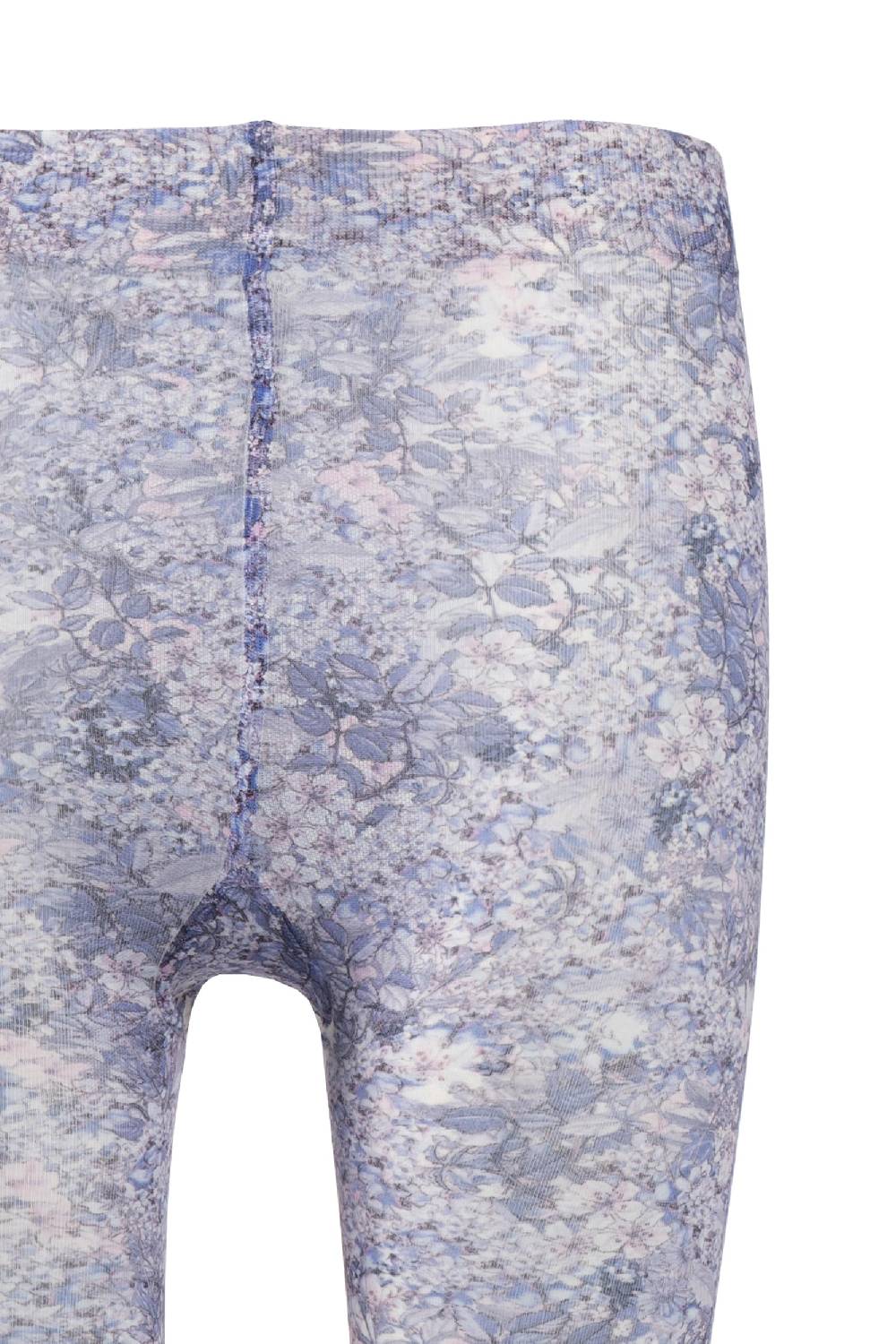 Luisa Beccaria Collant stampa micro fiori blu Shopping Online