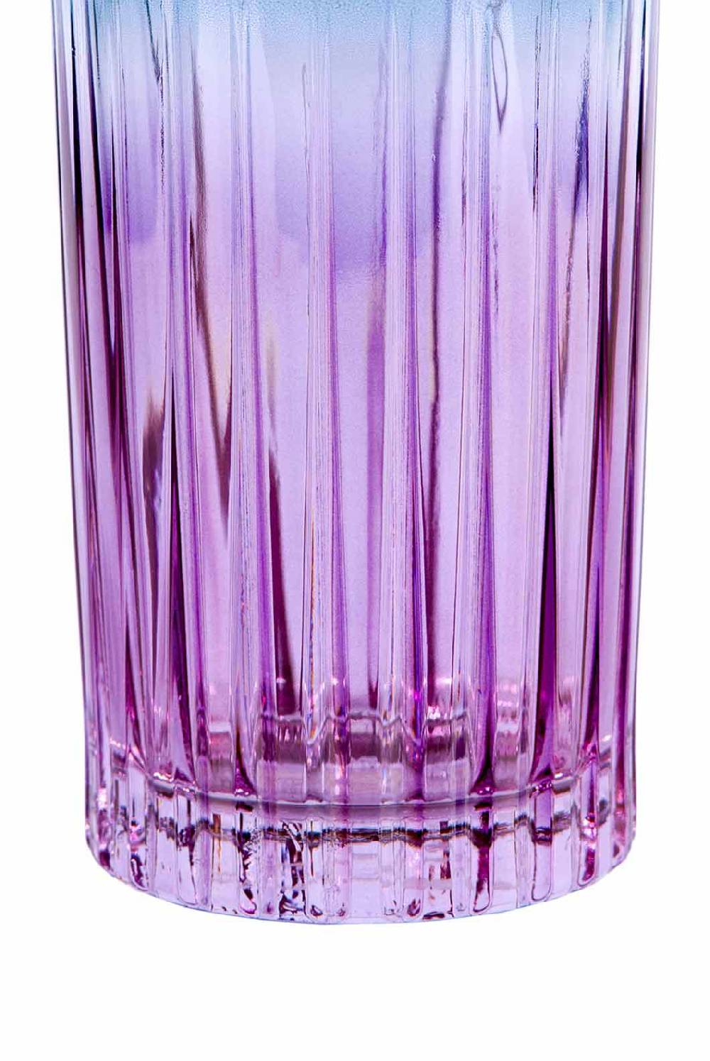 Luisa Beccaria Shade Purple To Blue Set Di Due Grandi Bicchieri Tumbler Prezzo di fabbrica