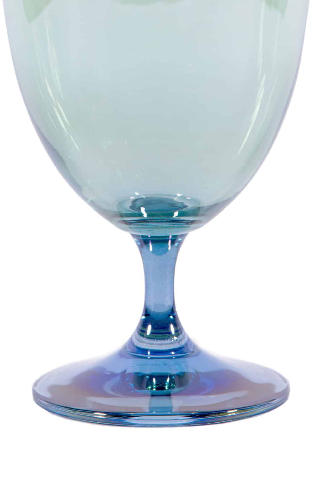 Luisa Beccaria Tonalità Blu Al Verde Set Di Due Bicchieri D'acqua Outlet