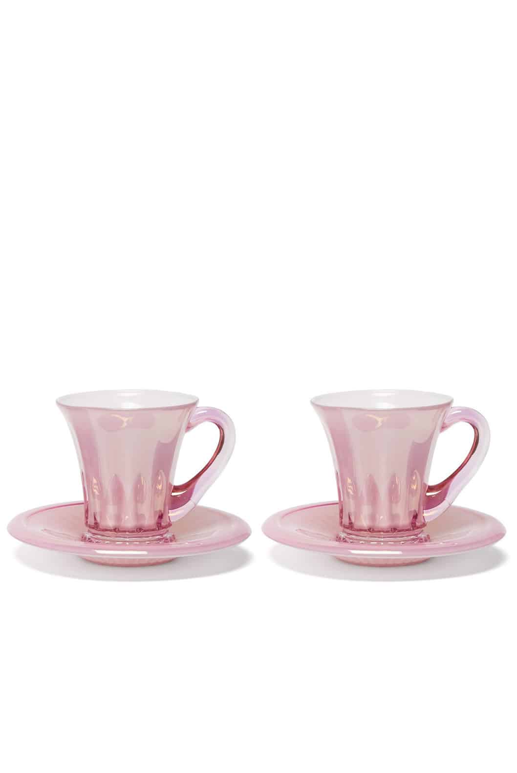 Luisa Beccaria Set Rosa Di Due Tazze Di Caffè Doge In Linea