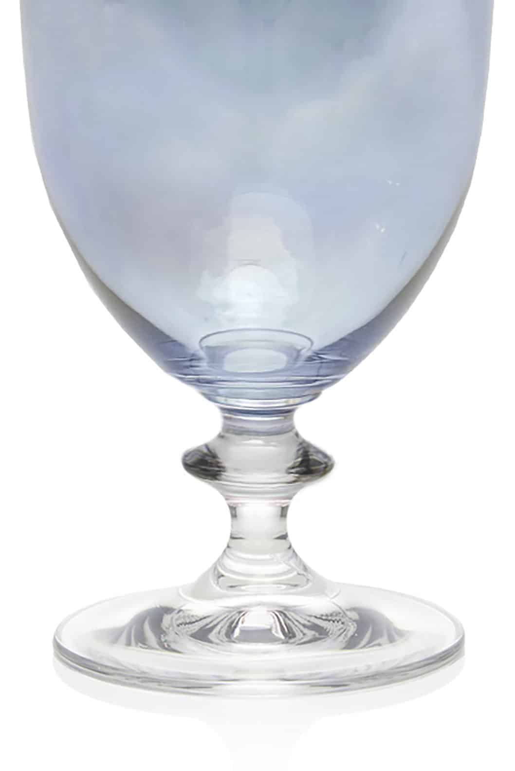 Luisa Beccaria Set Blu Di Due Bicchieri D'acqua Roseo Promozione Limitata