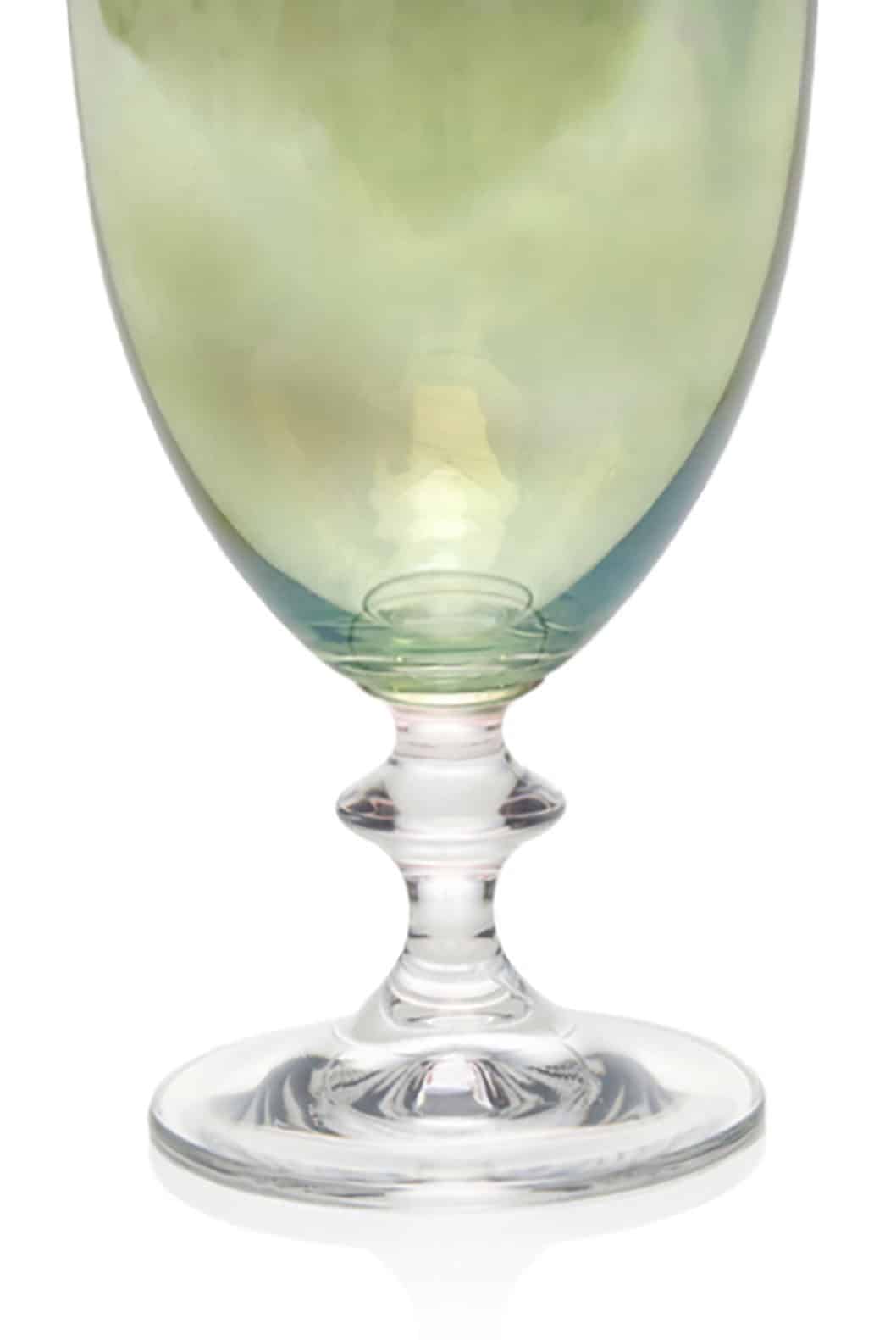 Luisa Beccaria Set Verde Di Due Bicchieri Di Vino Rosato Sottocosto