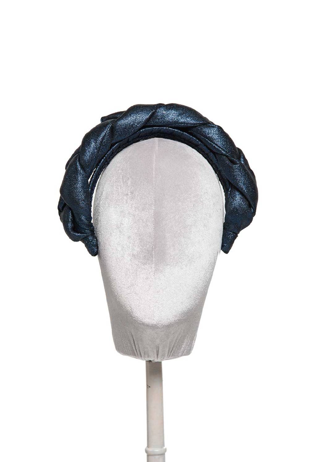 Luisa Beccaria Fascia per capelli intrecciata in lurex Hotsell