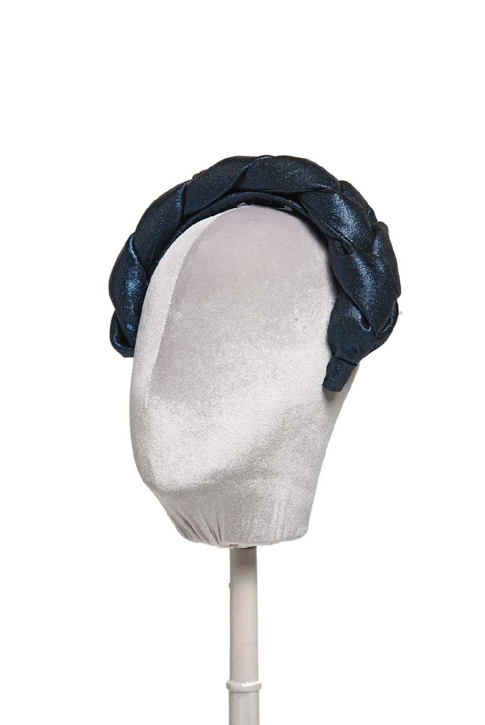 Luisa Beccaria Fascia per capelli intrecciata in lurex Hotsell