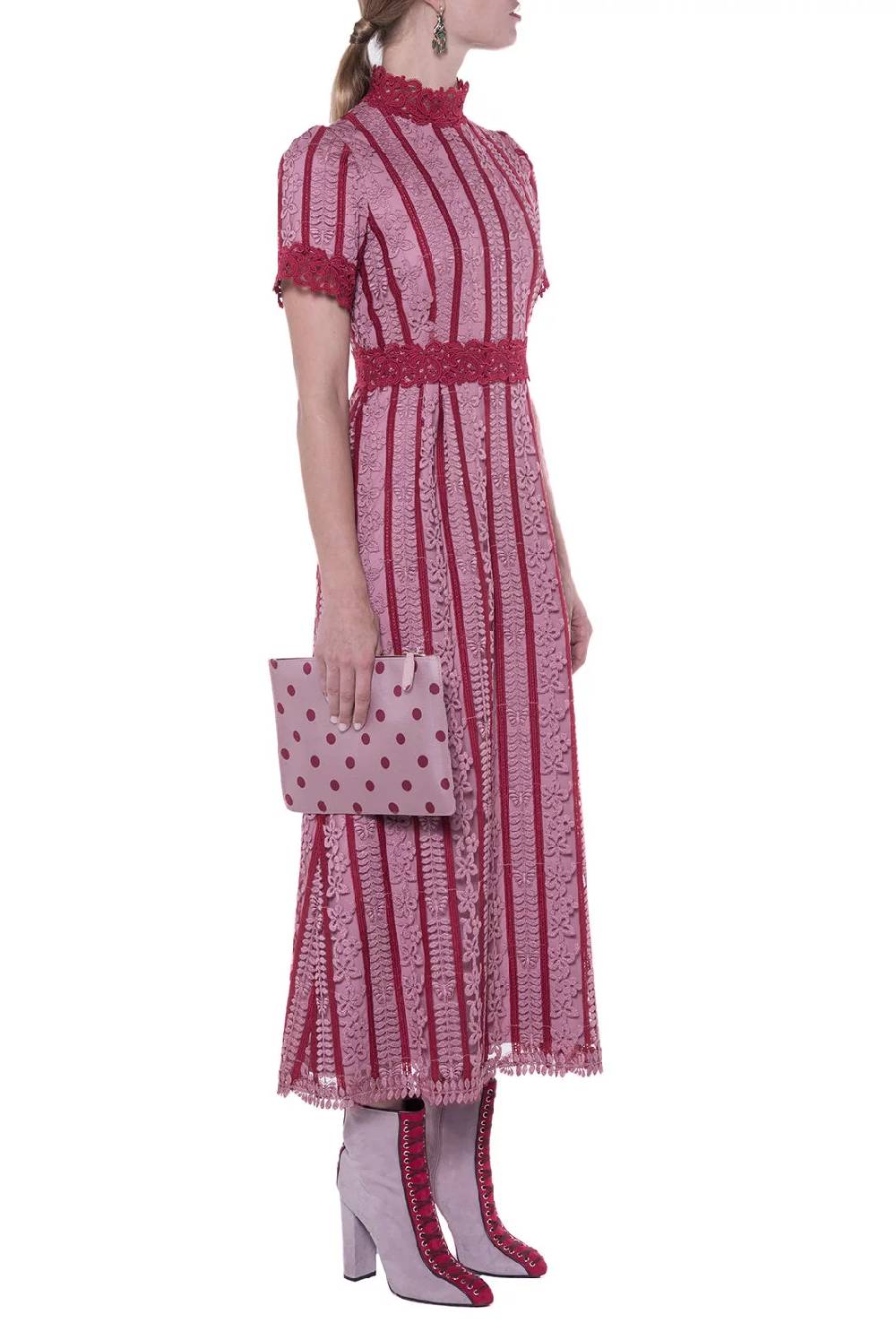 Luisa Beccaria Abito ricamato in macramè Qualità