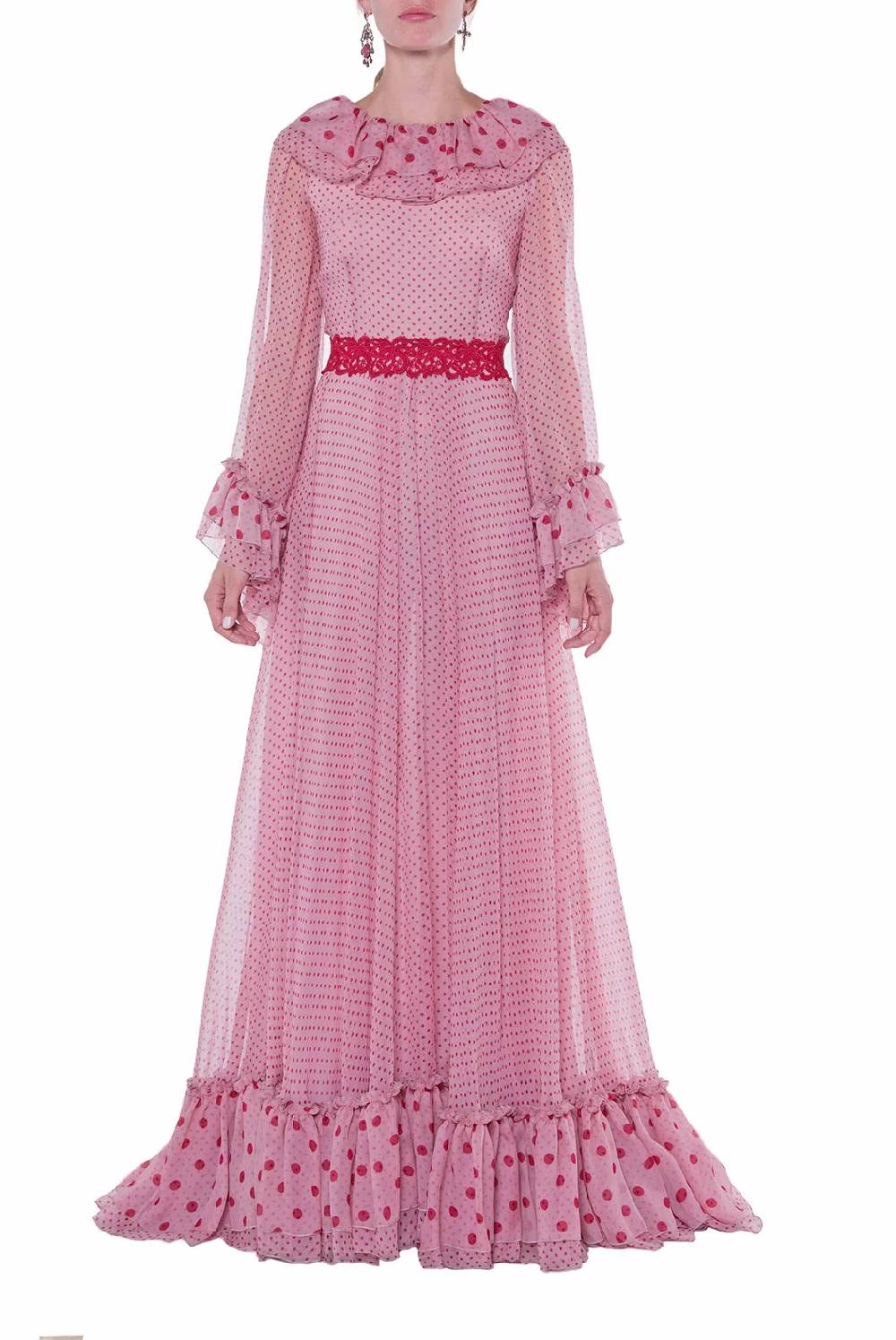 Luisa Beccaria Abito stampato in chiffon Vendita