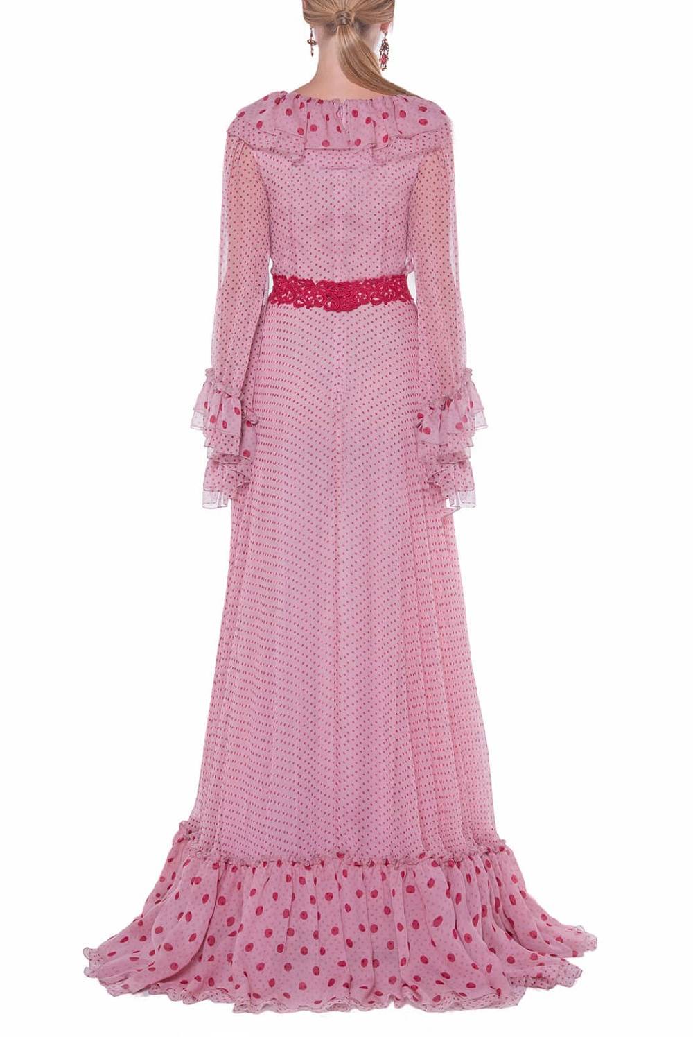 Luisa Beccaria Abito stampato in chiffon Vendita