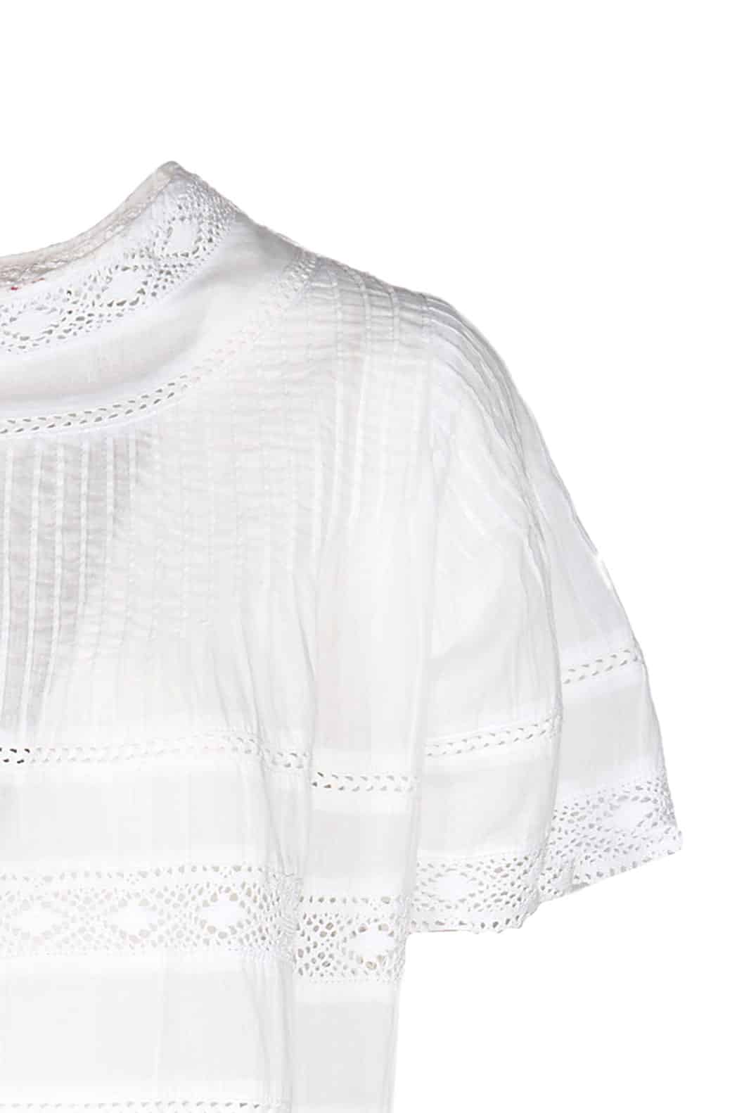 Luisa Beccaria Baby Doll Beach Abito bianco Sottocosto