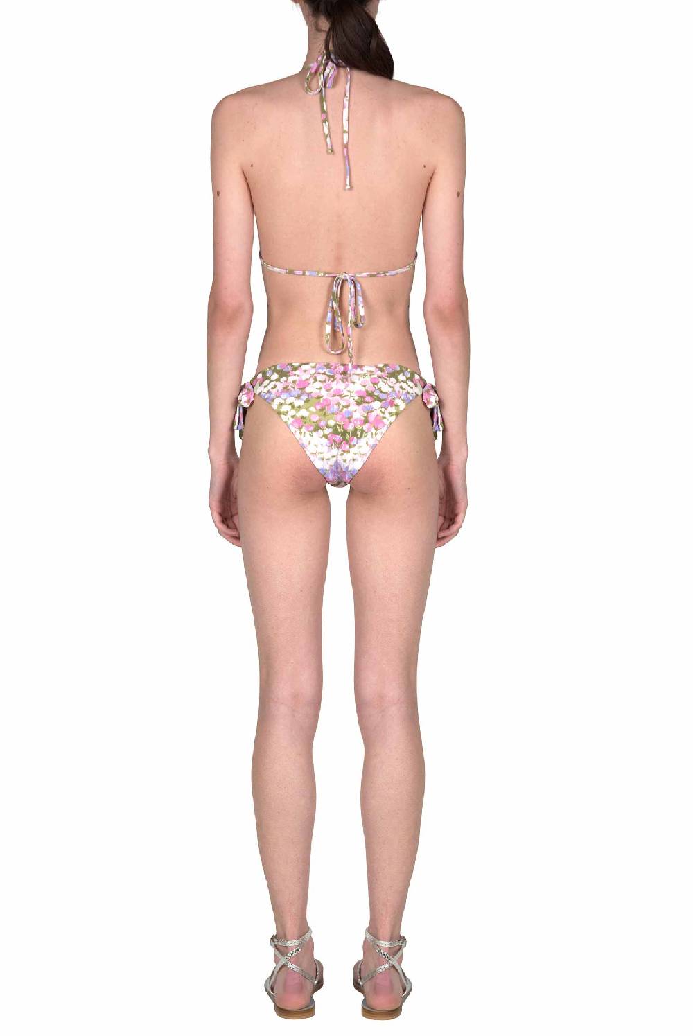 Luisa Beccaria Bikini Triangolo E Slip Rosa Monet Vendita Calda