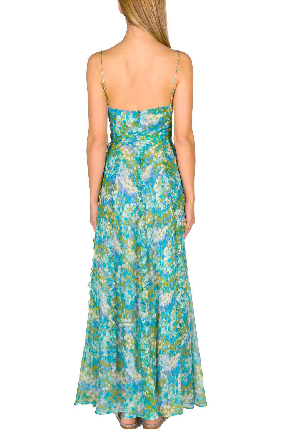 Luisa Beccaria Abito in chiffon stampato Nereida Monet I Più Venduti