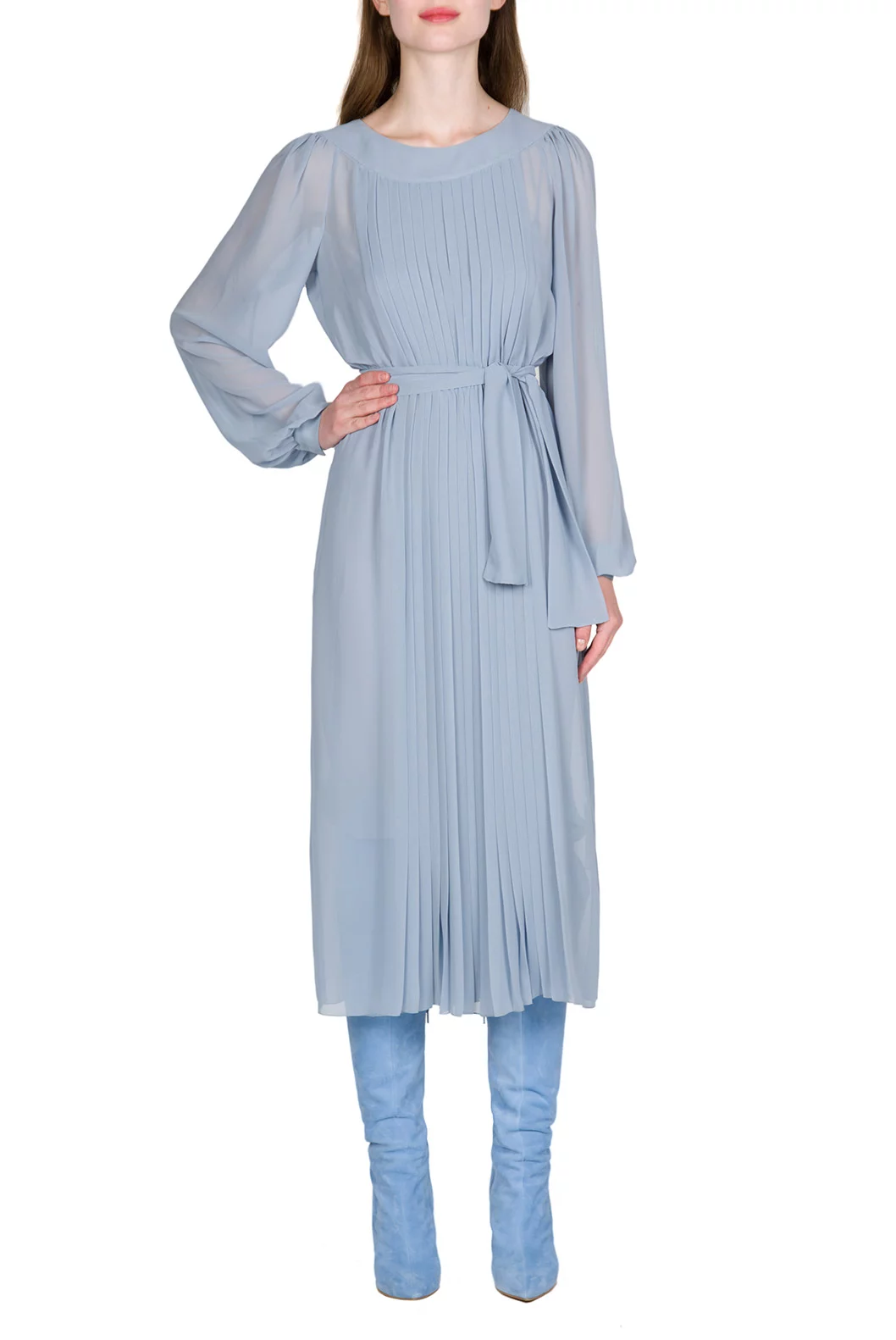 Luisa Beccaria Abito in chiffon plissettato 2025