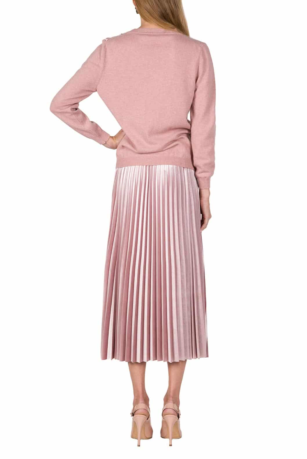 Luisa Beccaria Cardigan in lana ricamato Promozione
