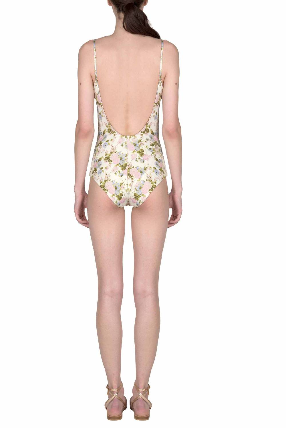 Luisa Beccaria Costume Intero Blooming Roses Double Face Offerta