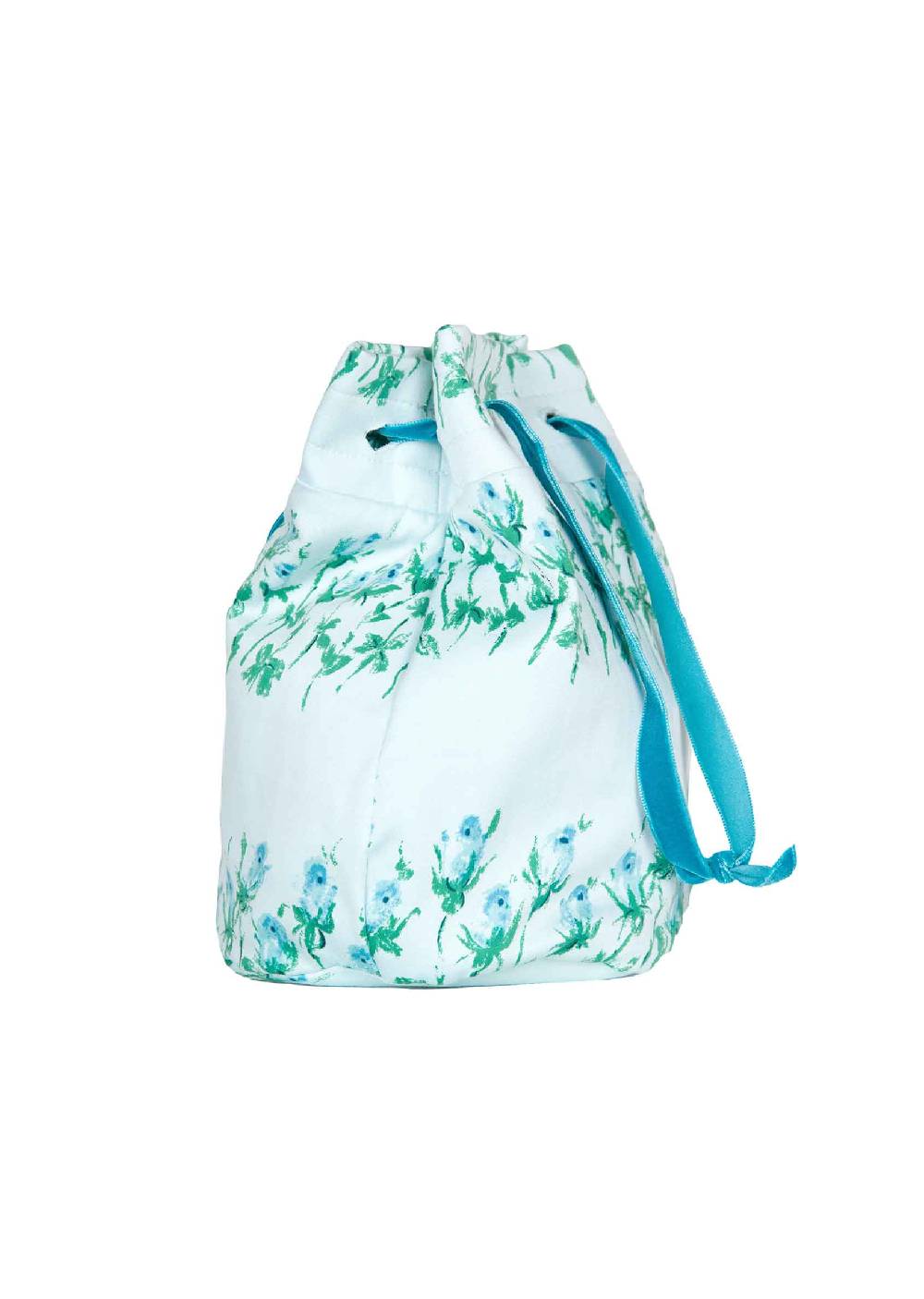 Luisa Beccaria Borsa a secchiello a righe fiorite Saldi Di Fabbrica