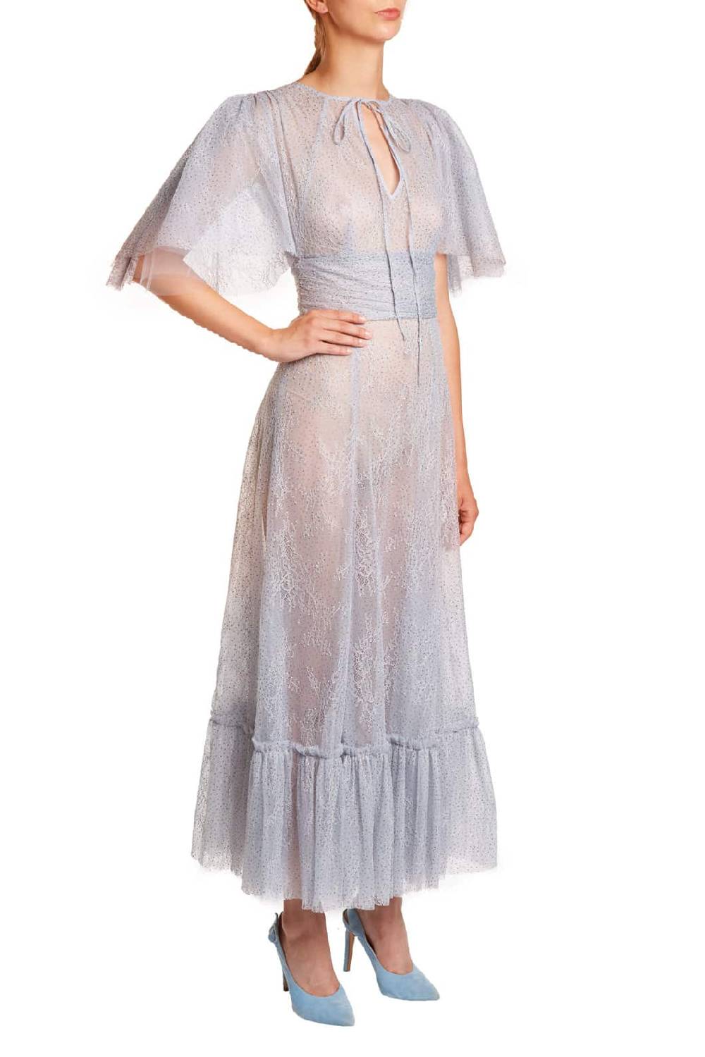 Luisa Beccaria Abito in pizzo lurex Pezzi Unici