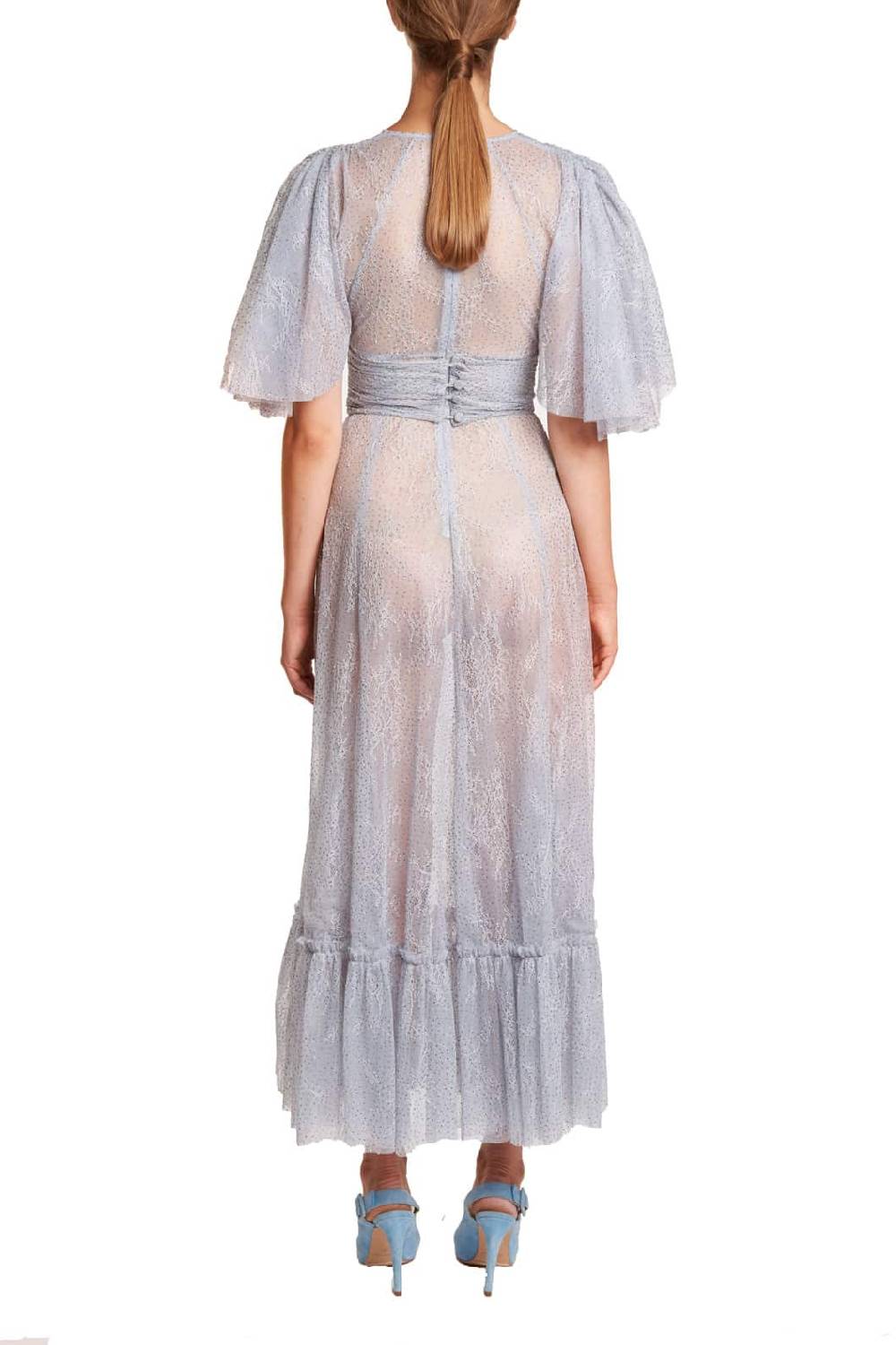 Luisa Beccaria Abito in pizzo lurex Pezzi Unici