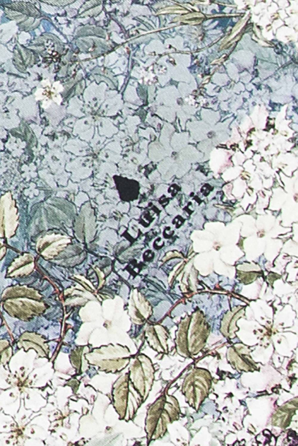 Luisa Beccaria Sciarpa in Seta Stampa Fiori Sfumato Convenienza
