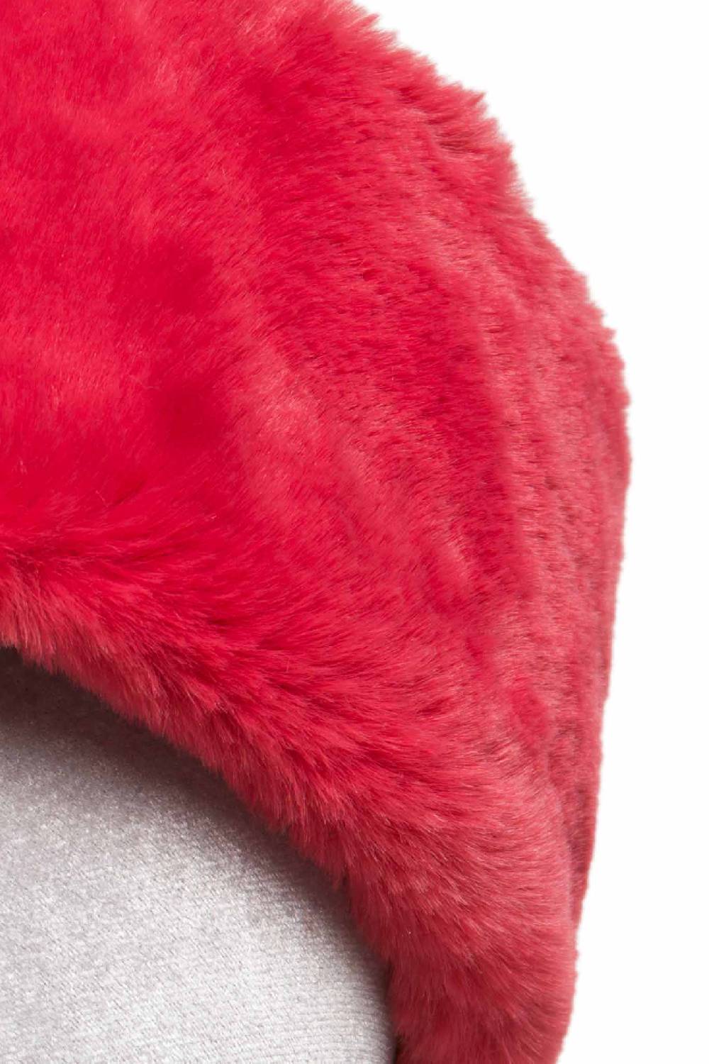 Luisa Beccaria Cerchietto rosso in pelliccia sintetica Offerta