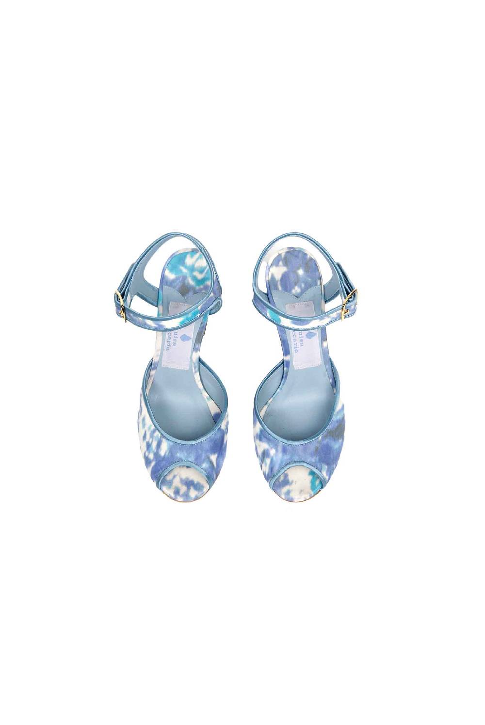 Luisa Beccaria Tacchi Open-Toe floreali Capri Saldi Di Fabbrica