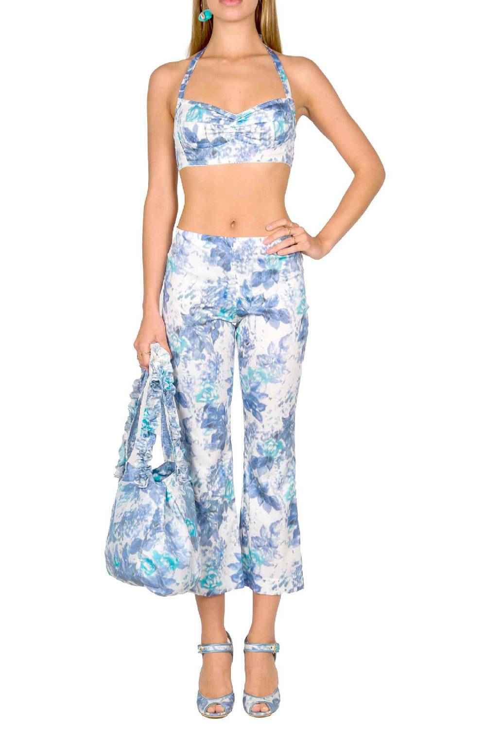 Luisa Beccaria Pantaloni Capri stampati 2025