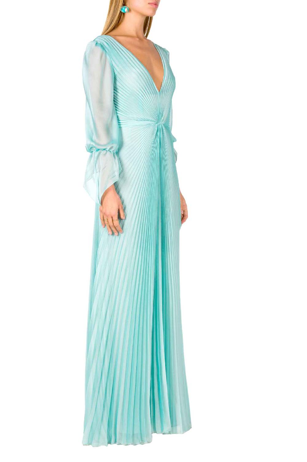 Luisa Beccaria Abito lungo in chiffon Angelina Vendita
